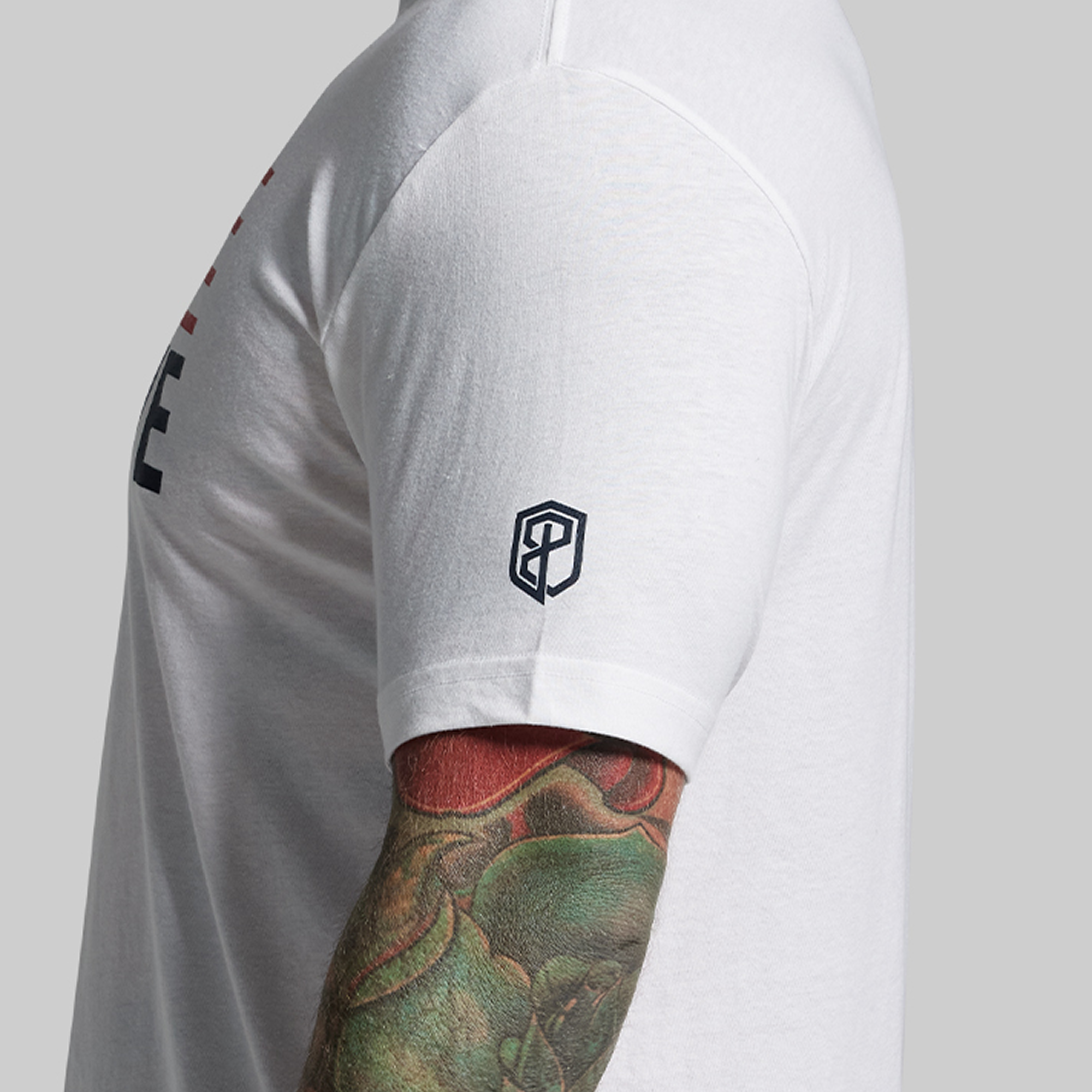 BP Flag Tee (White/Red) - Image 4
