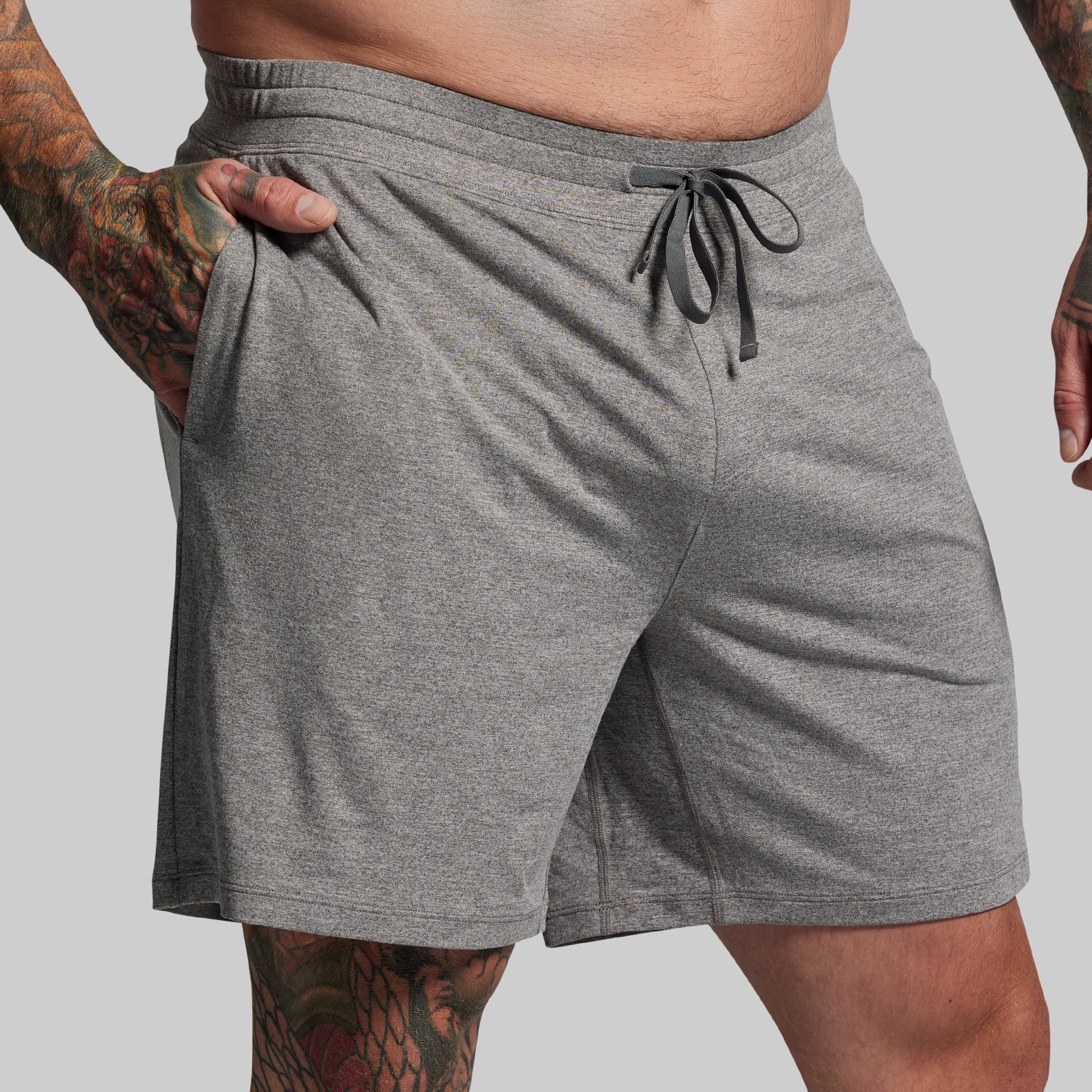 BP Premium Basic All-In-One Short (Heather Grey) - Image 3