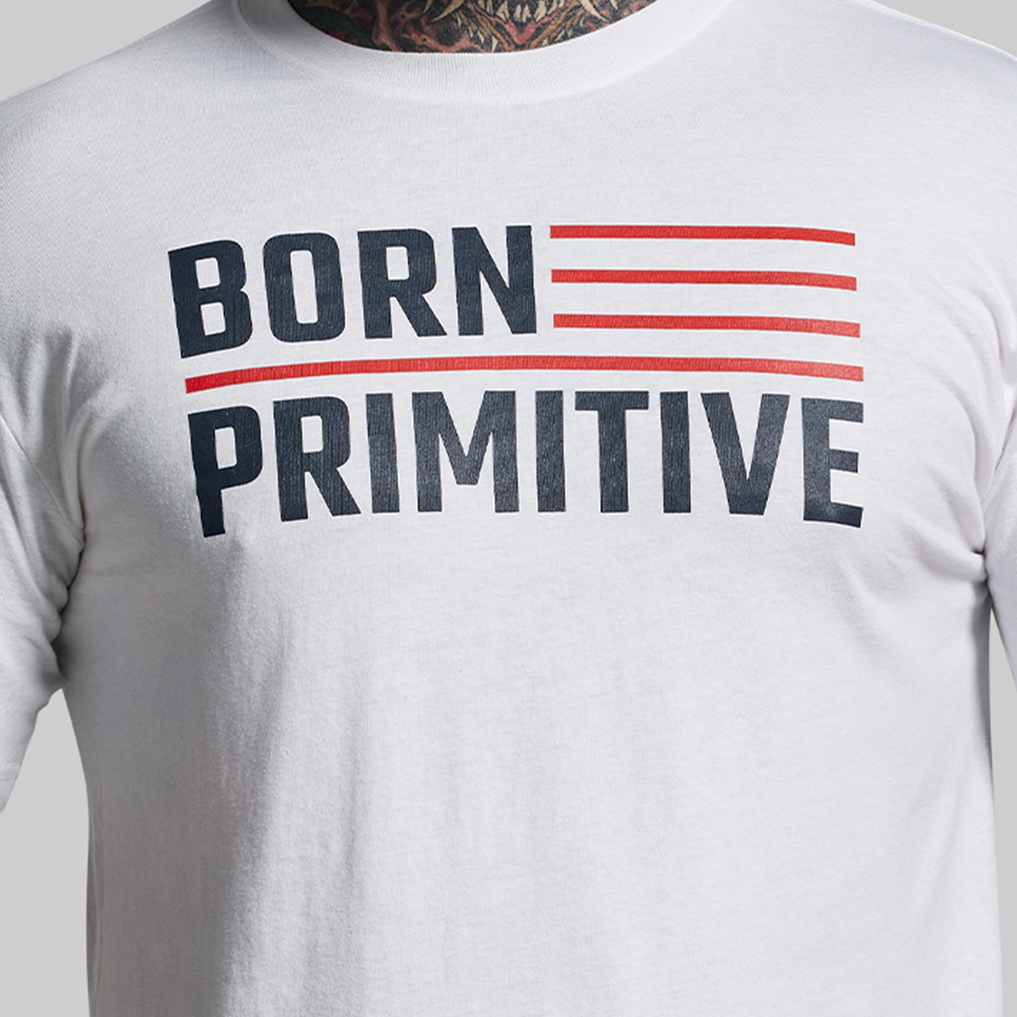 BP Flag Tee (White/Red) - Image 3