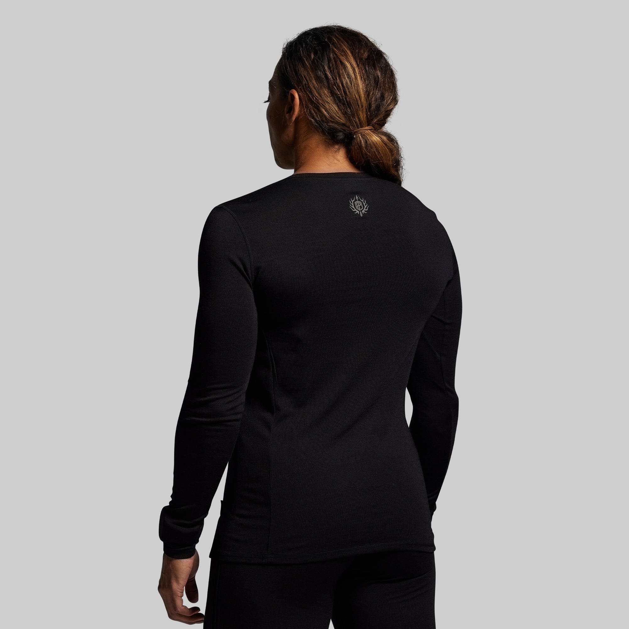 Women's Ridgeline Merino Thermal Top 240 (Black) - Image 2