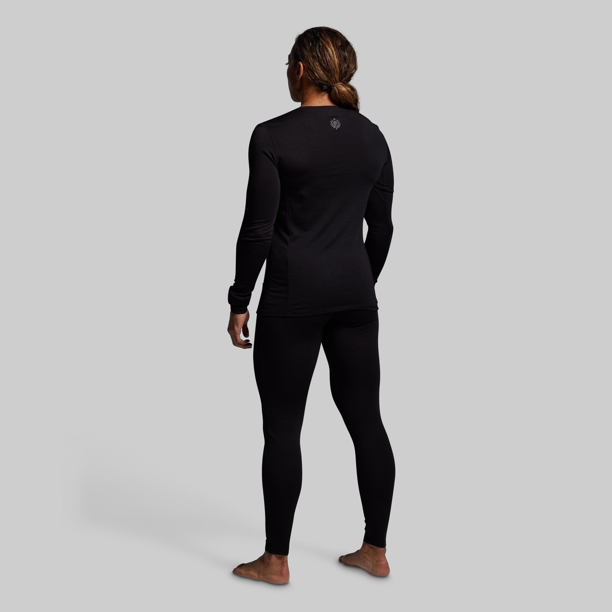 Women's Ridgeline Merino Thermal Top 165 (Black) - Image 6