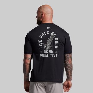 Live Free Be Bold Tee (Black)