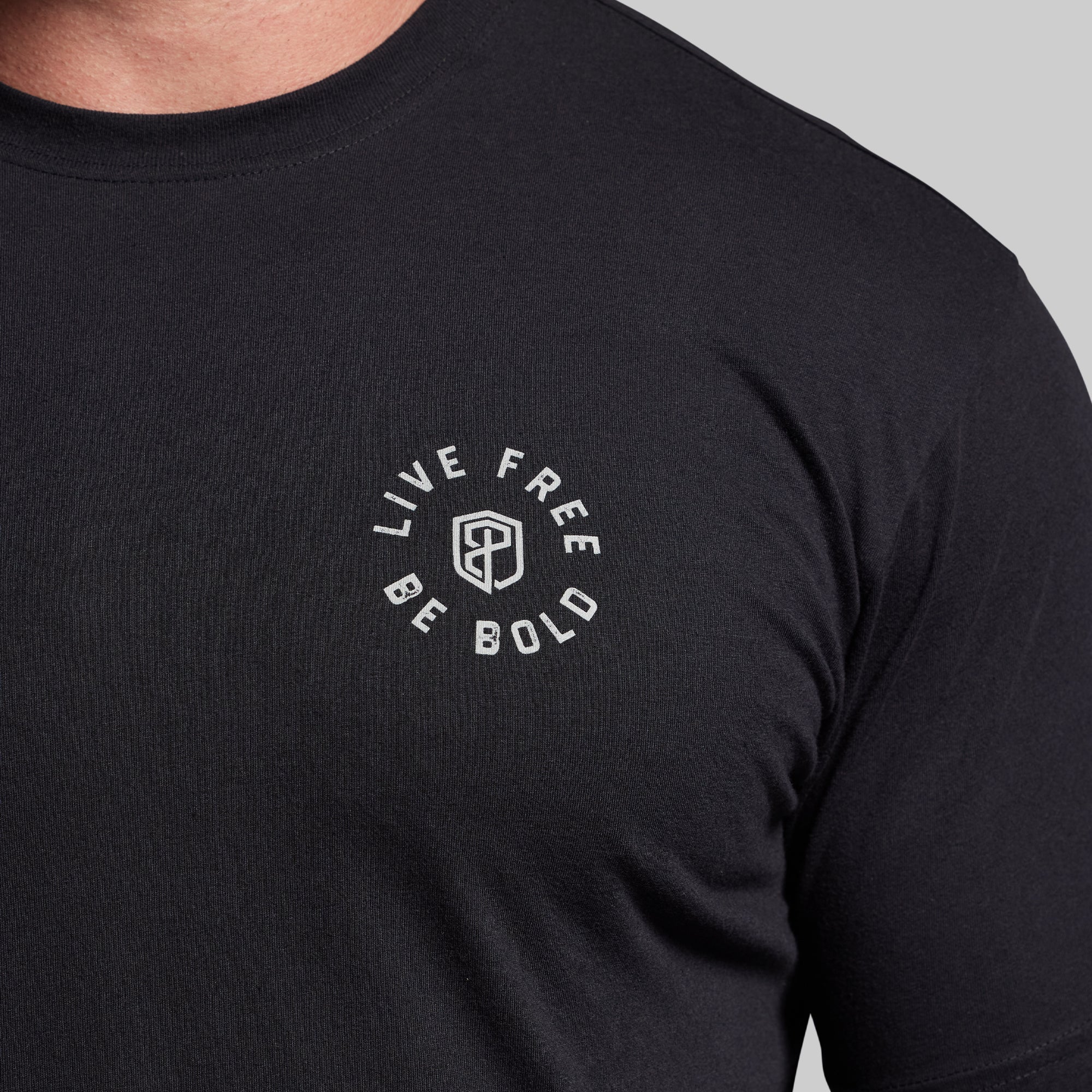 Live Free Be Bold Tee (Black) - Image 3