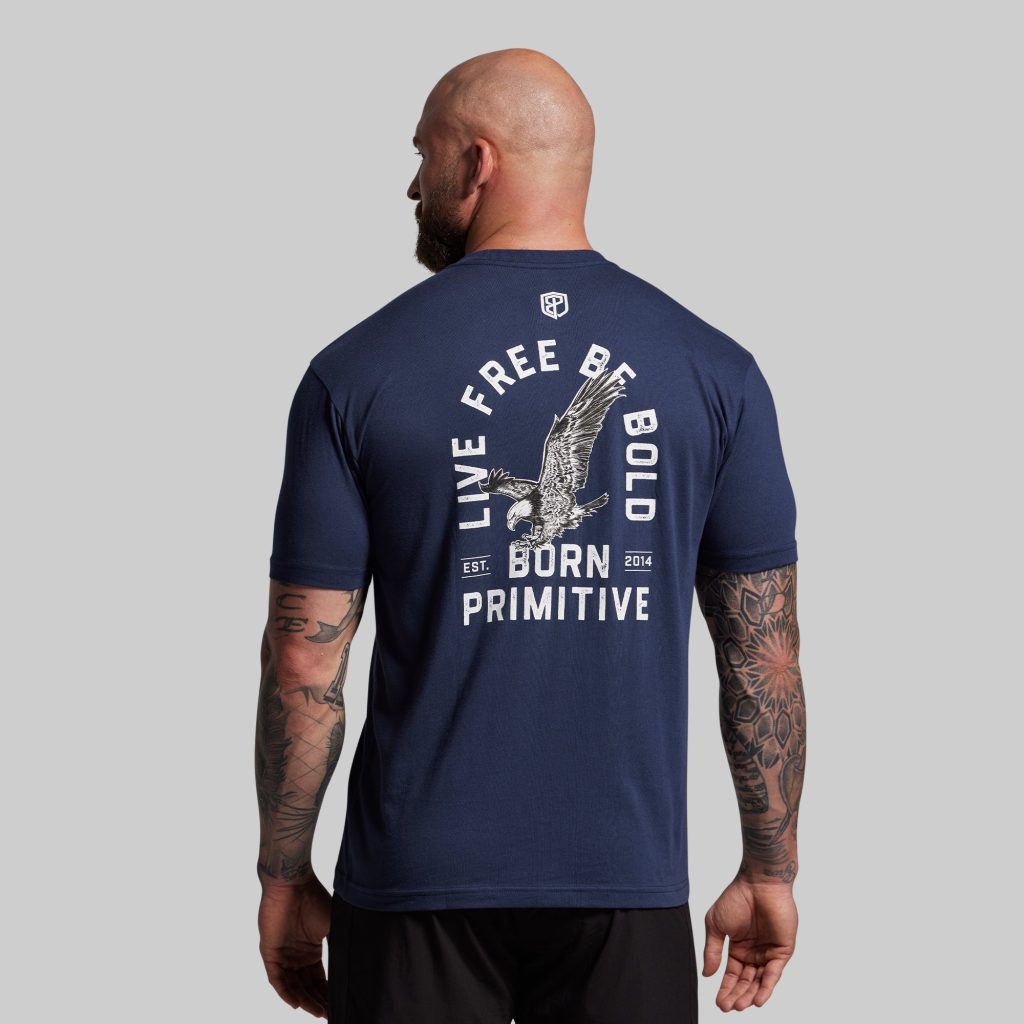 Live Free Be Bold Tee (Navy)