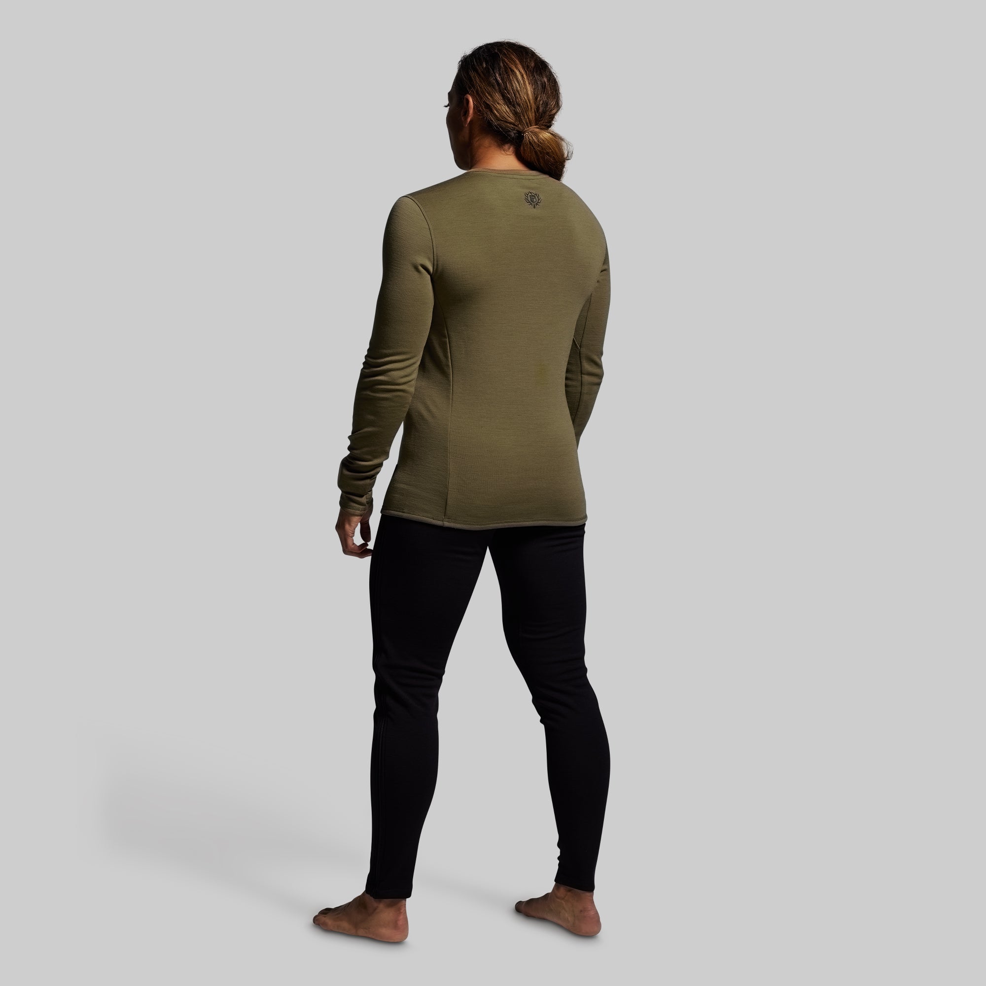 Women's Ridgeline Merino Thermal Top 165 (OD Green) - Image 6