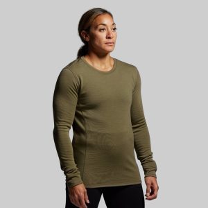 Women's Ridgeline Merino Thermal Top 240 (OD Green)