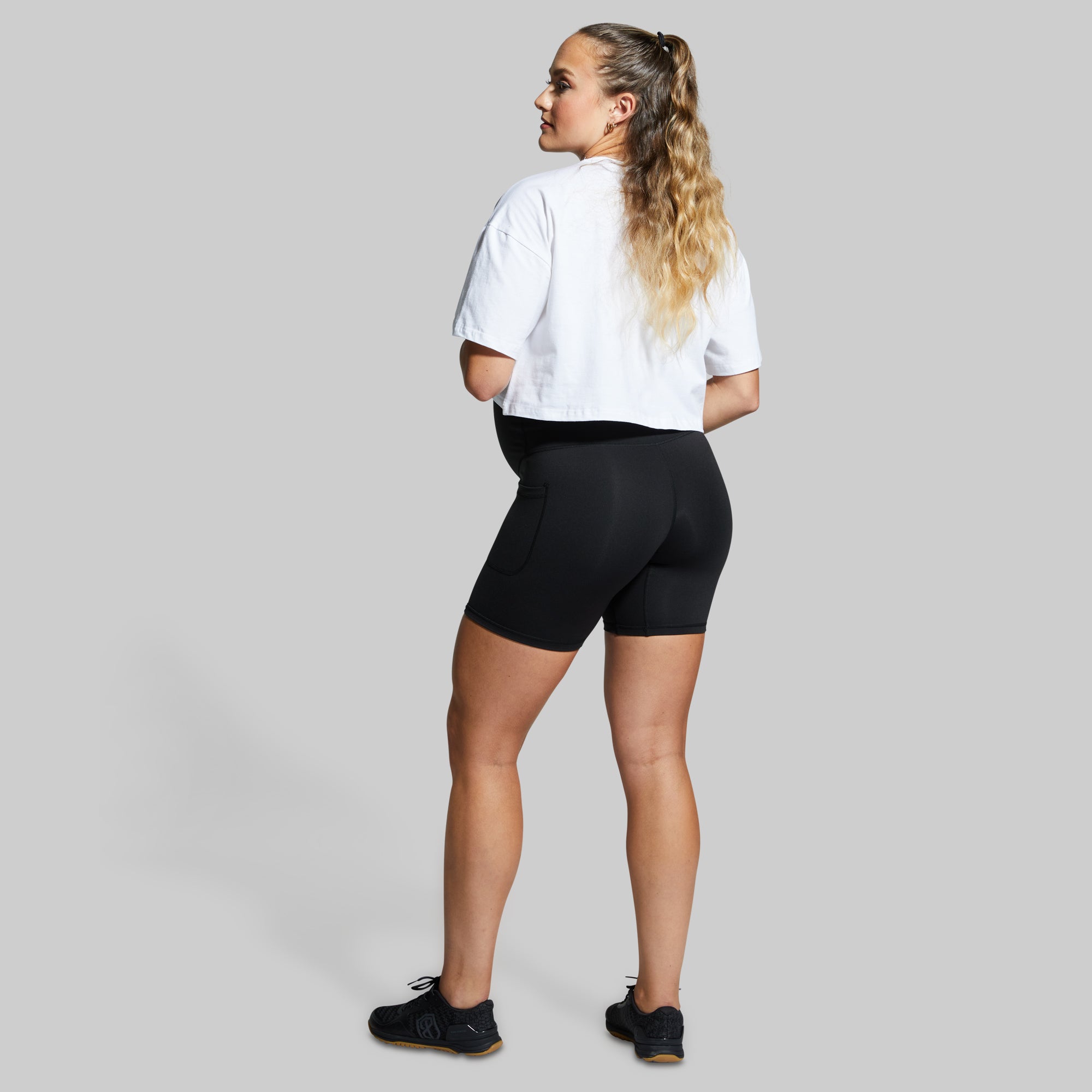 Maternity Biker Short (Black) - Image 2