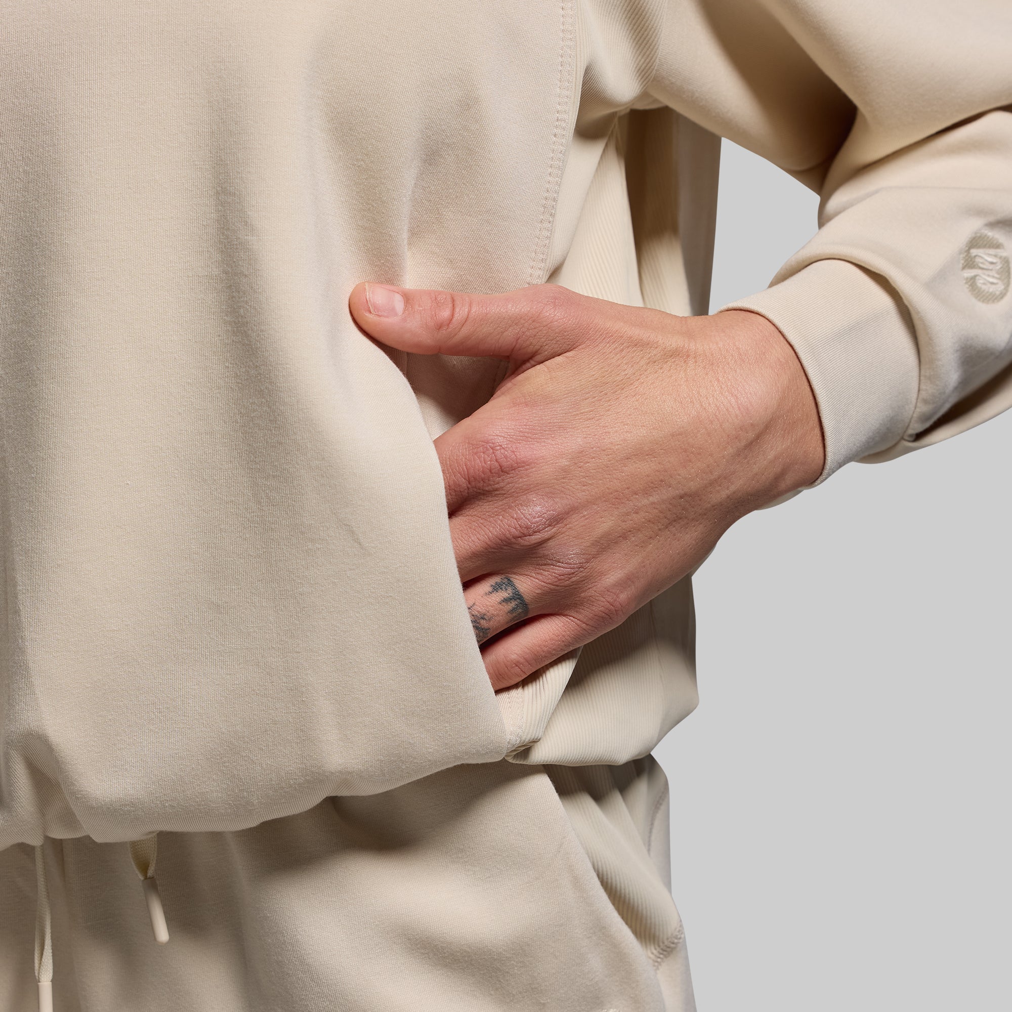 Lounge Lux Hoodie (Oatmeal) - Image 3