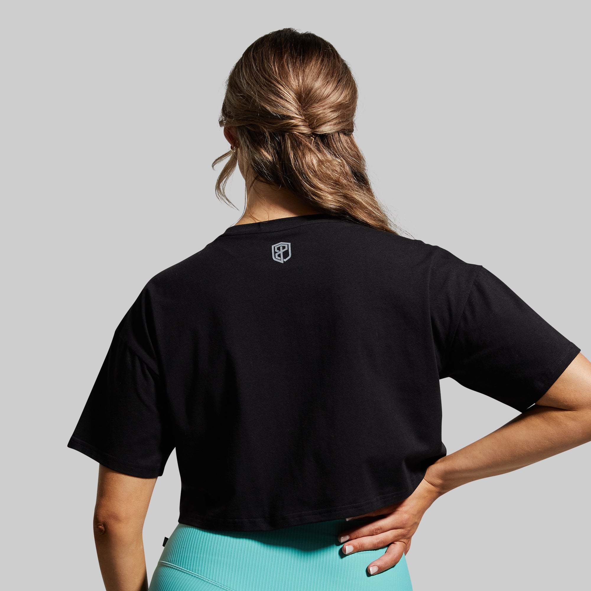 Training Crop Tee 2.0 (Black) - Image 2