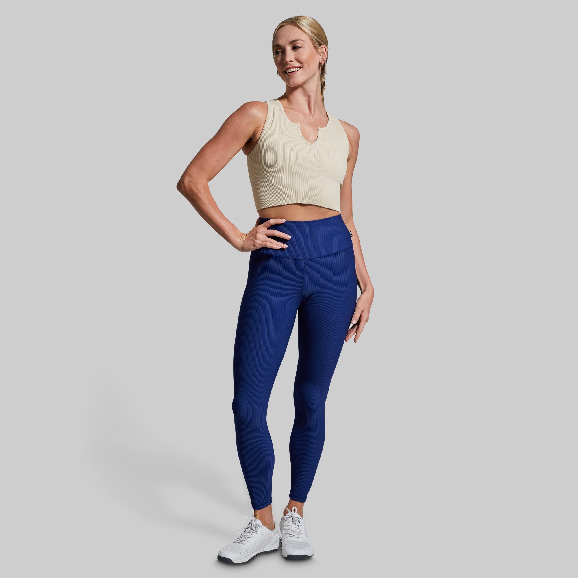 Good to Go Seamless Crop Tank (Oatmeal) - Image 5