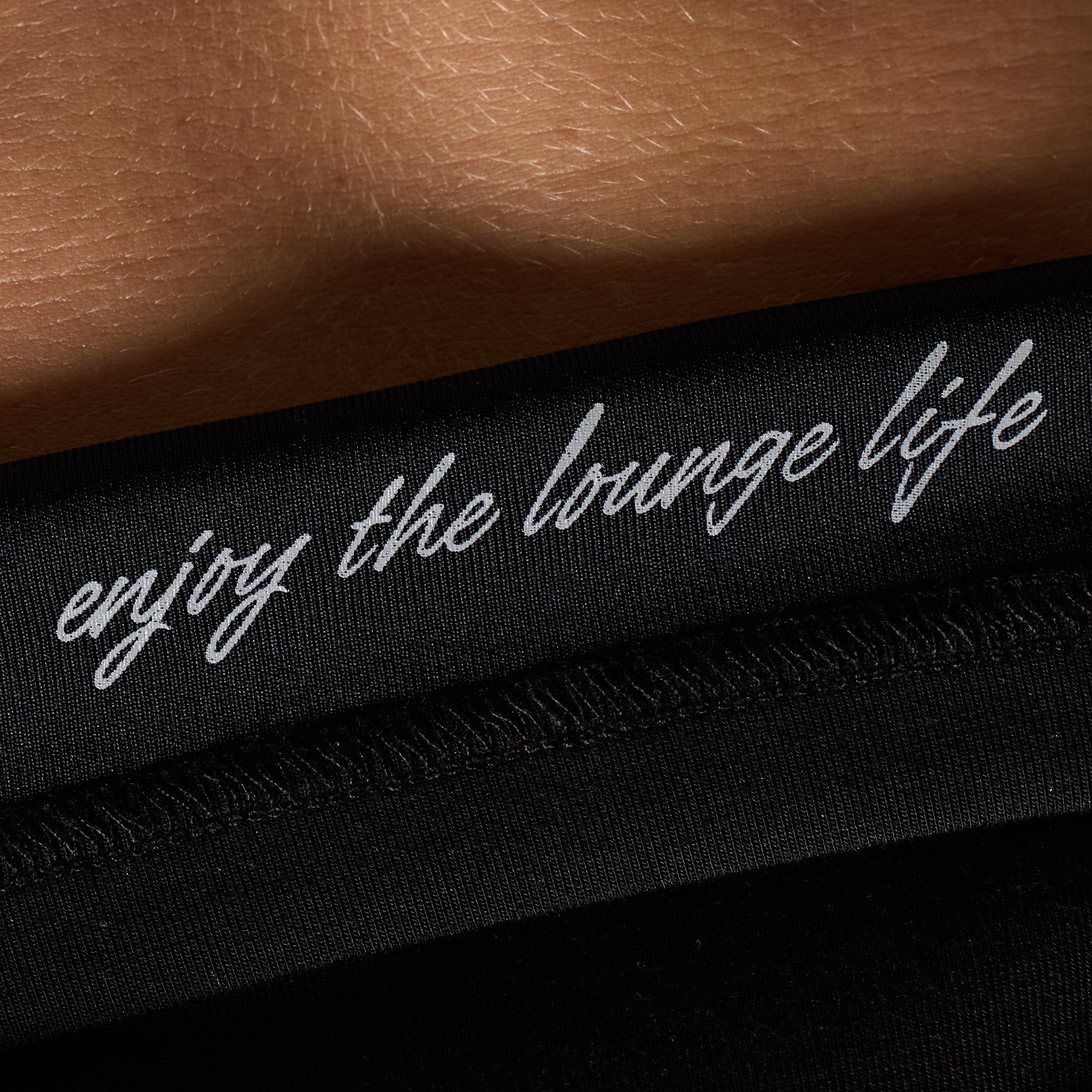 Lounge Lux Cropped Pullover (Black) - Image 4