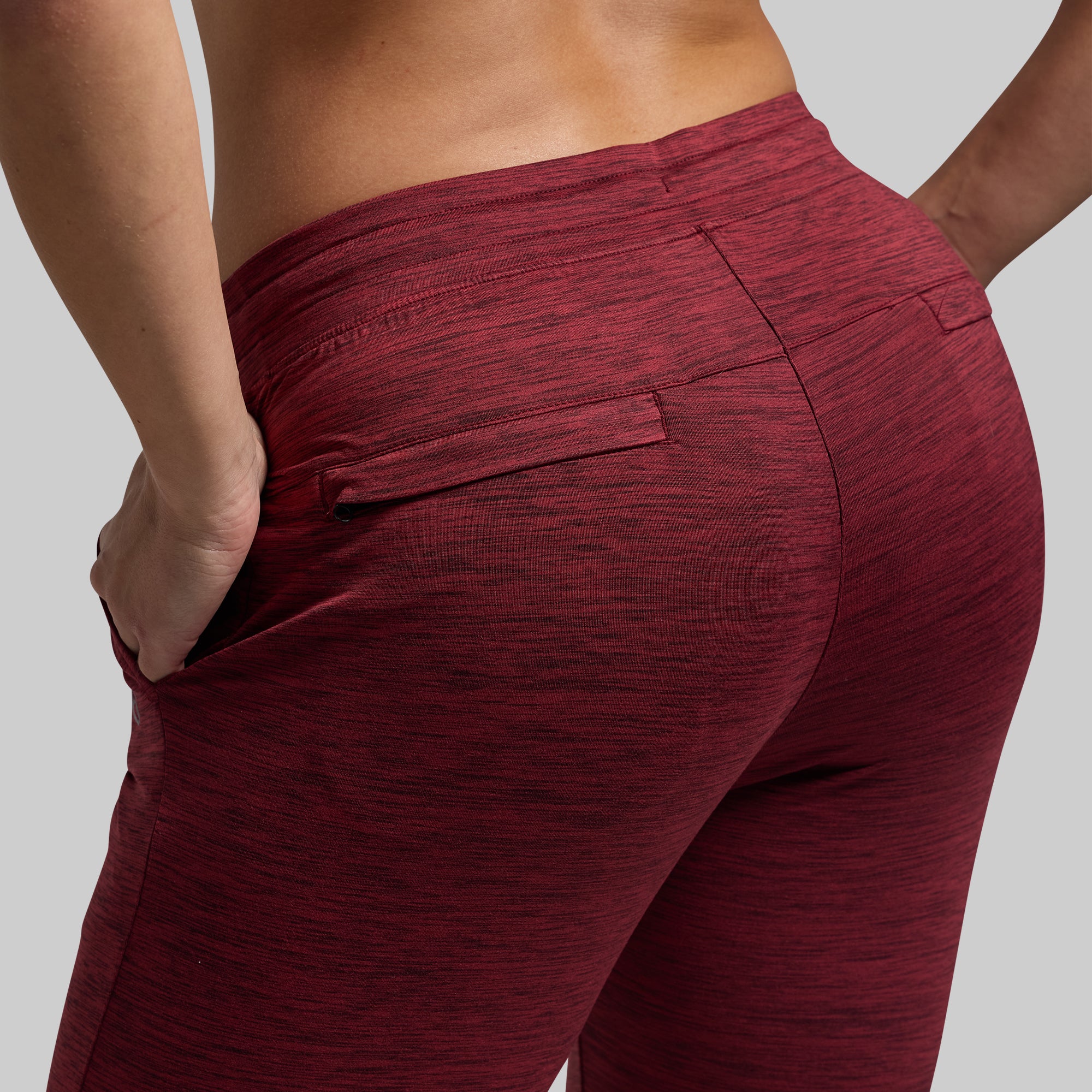 Women's Rest Day Low Rise Athleisure Jogger (Maroon) - Image 3