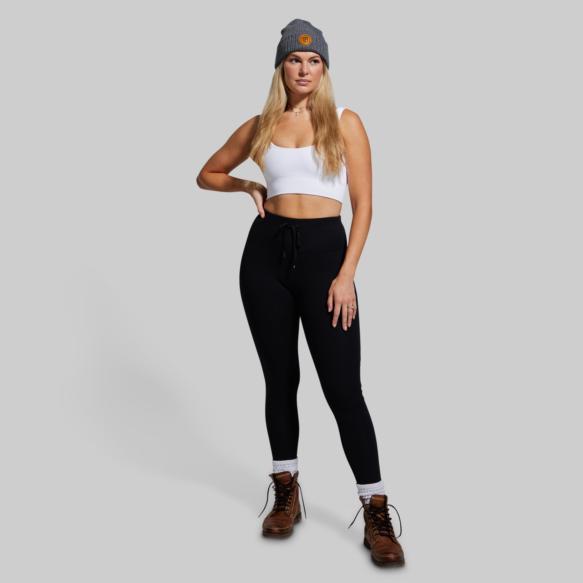 Fleece Lined Legging (Black) - Image 8