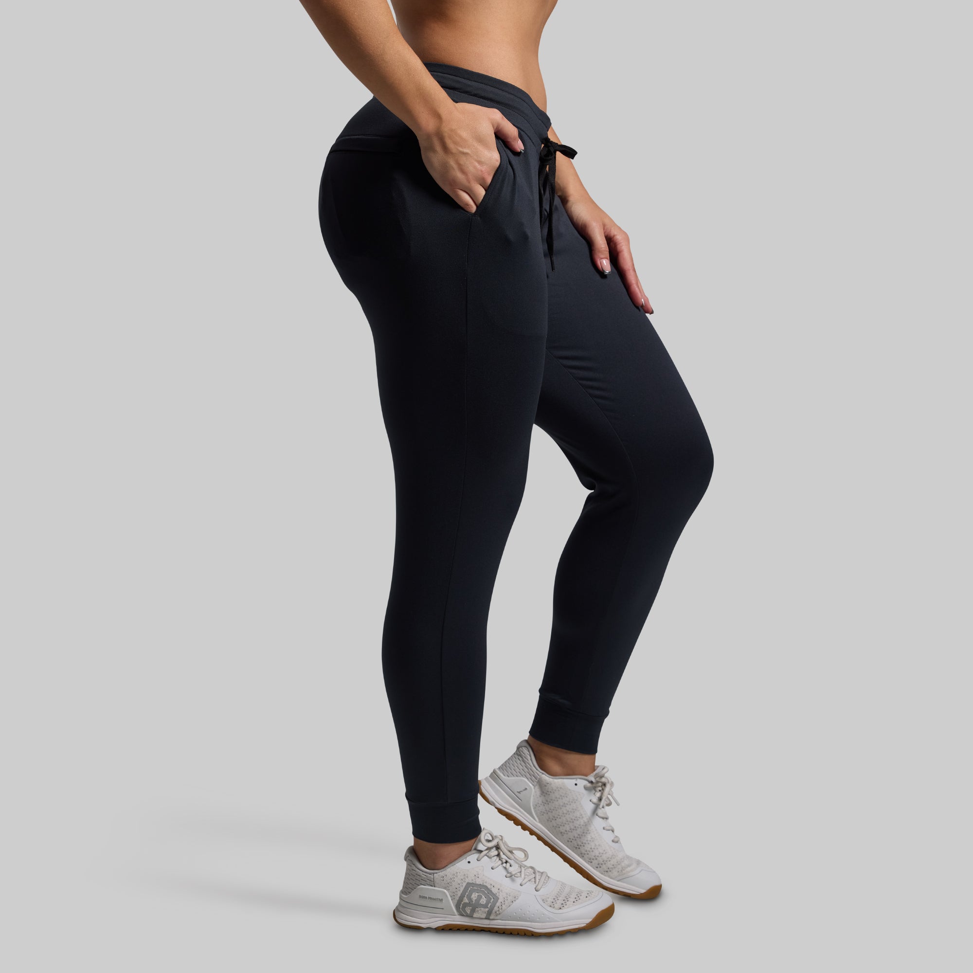 Women's Rest Day Low Rise Athleisure Jogger (Black) - Image 3