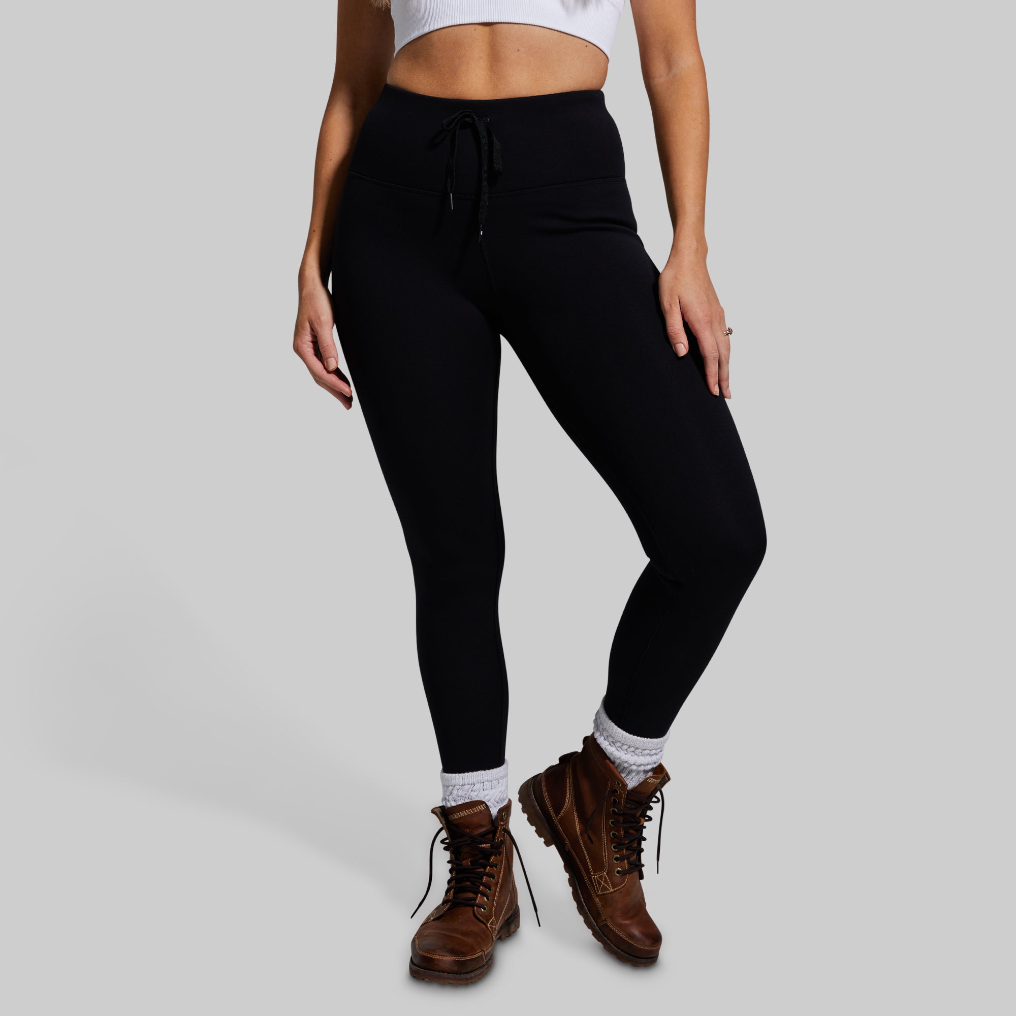 Fleece Lined Legging (Black) - Image 5