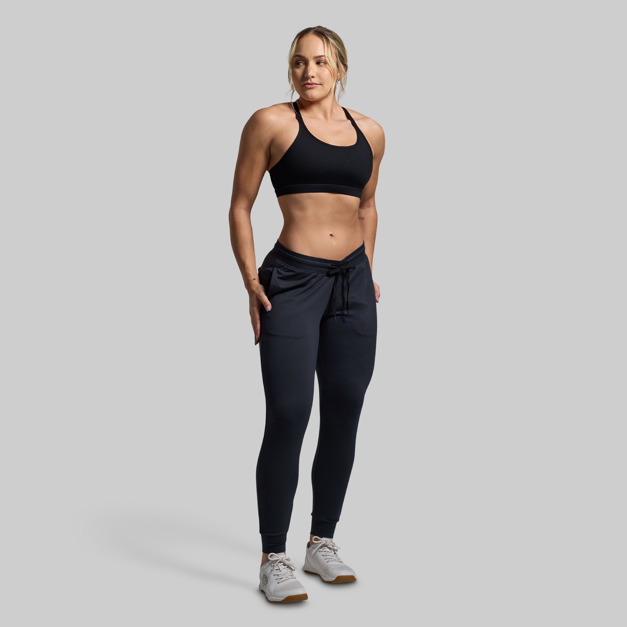 Women's Rest Day Low Rise Athleisure Jogger (Black) - Image 7