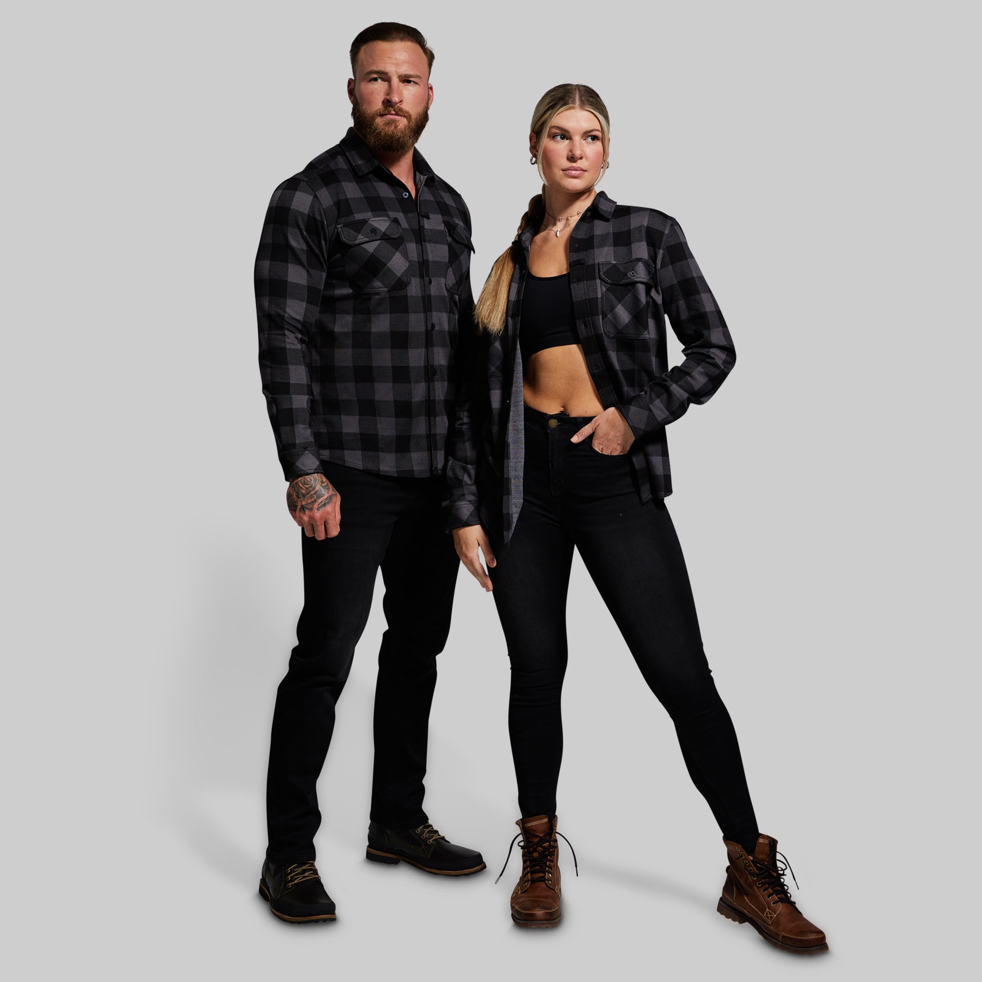 Woodsman Stretchy Flannel (Smoke) - Image 8