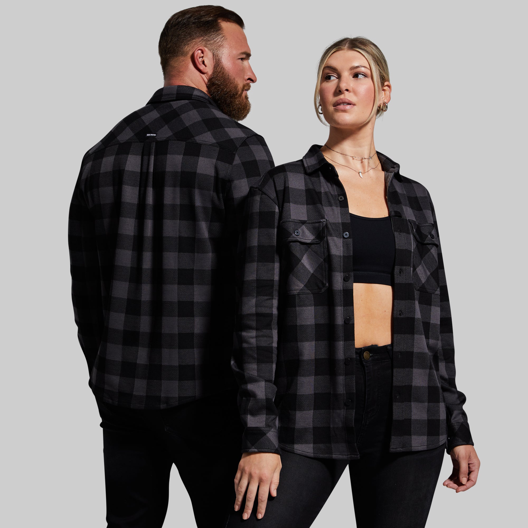 Woodsman Stretchy Flannel (Smoke) - Image 4