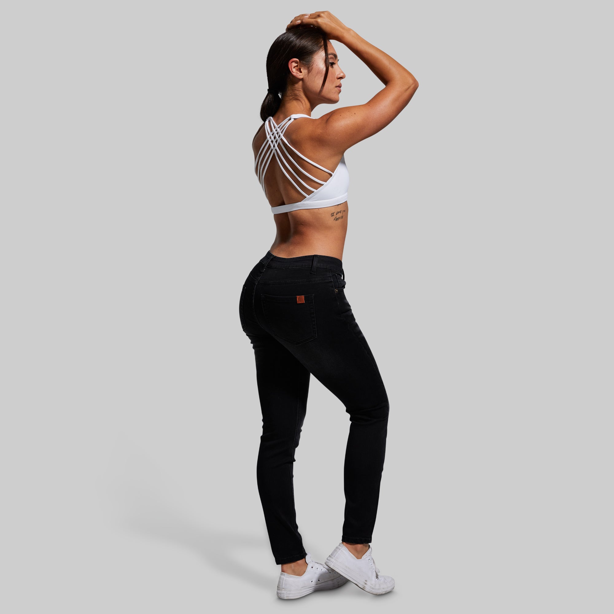 FLEX Stretchy Mid-Rise Skinny Jean (Black) - Image 7