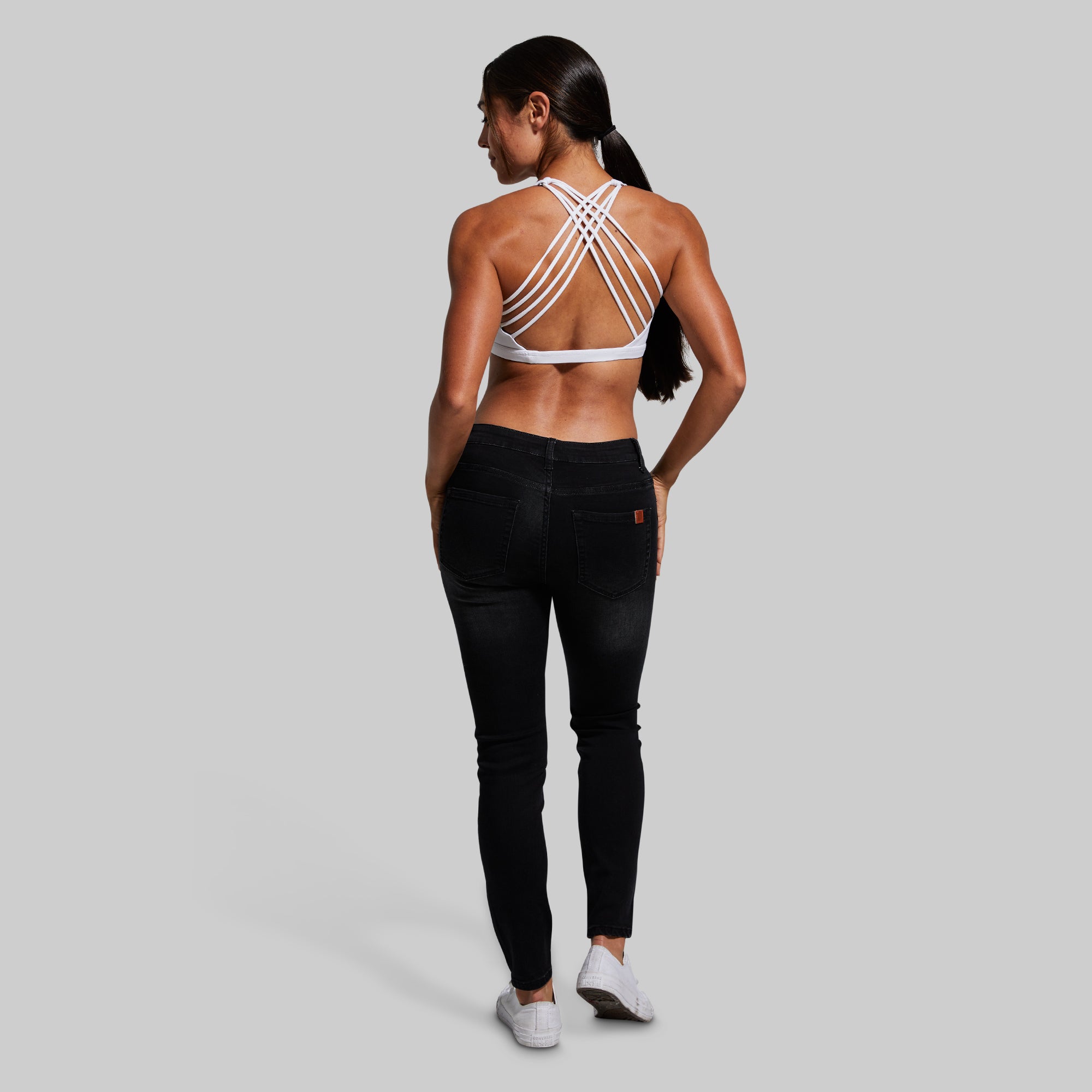 FLEX Stretchy Mid-Rise Skinny Jean (Black) - Image 6