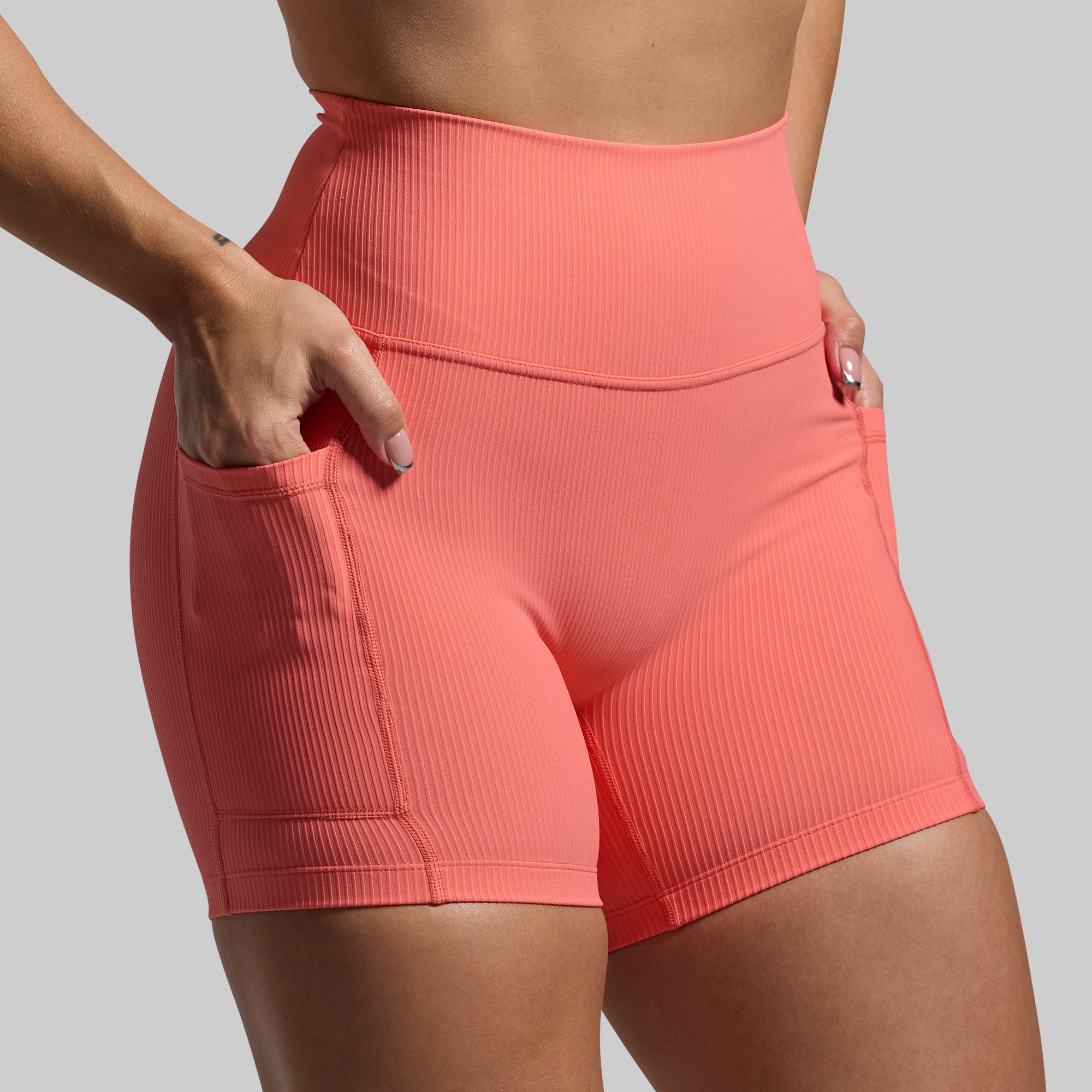 All or Nothing Short (Hot Peach)