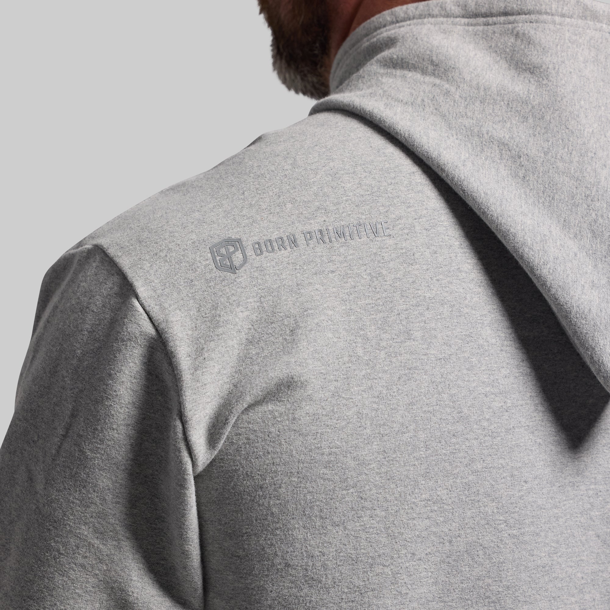 Men's Unmatched Hoodie (Heather Grey) - Image 5