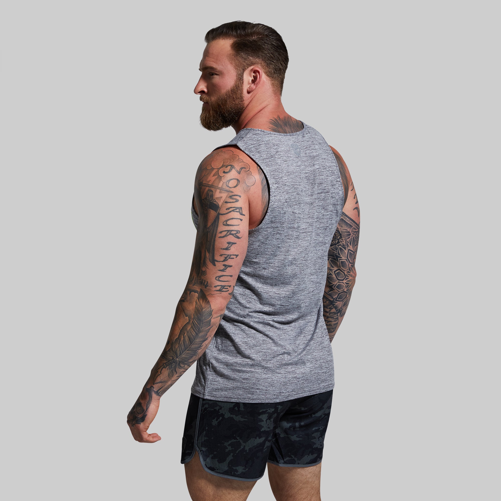 Athleisure Pocket Tank (Heather Grey) - Image 2