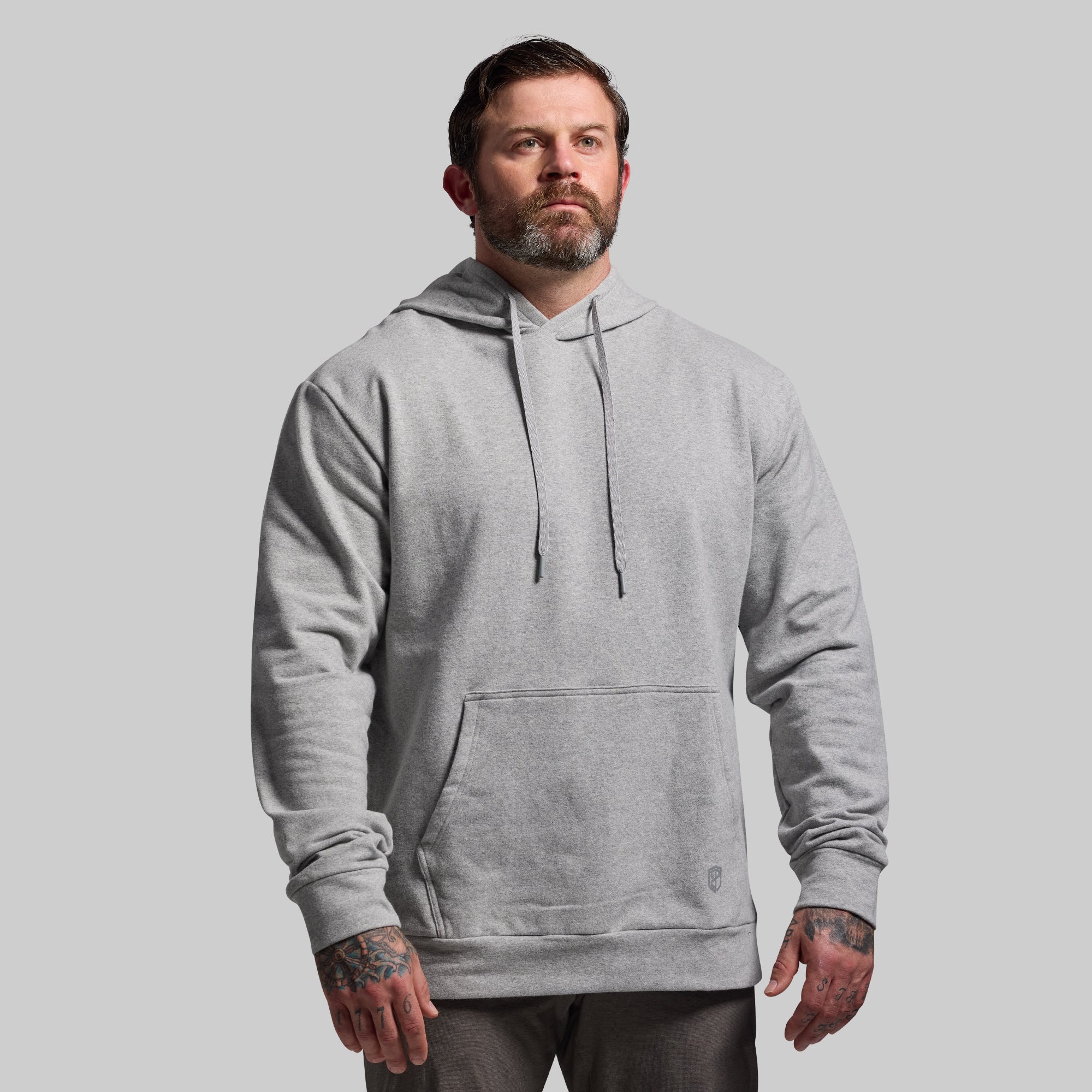 Men's Unmatched Hoodie (Heather Grey) - Image 6