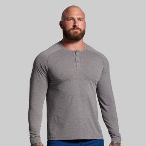 BP Premium Basic Henley (Heather Grey)