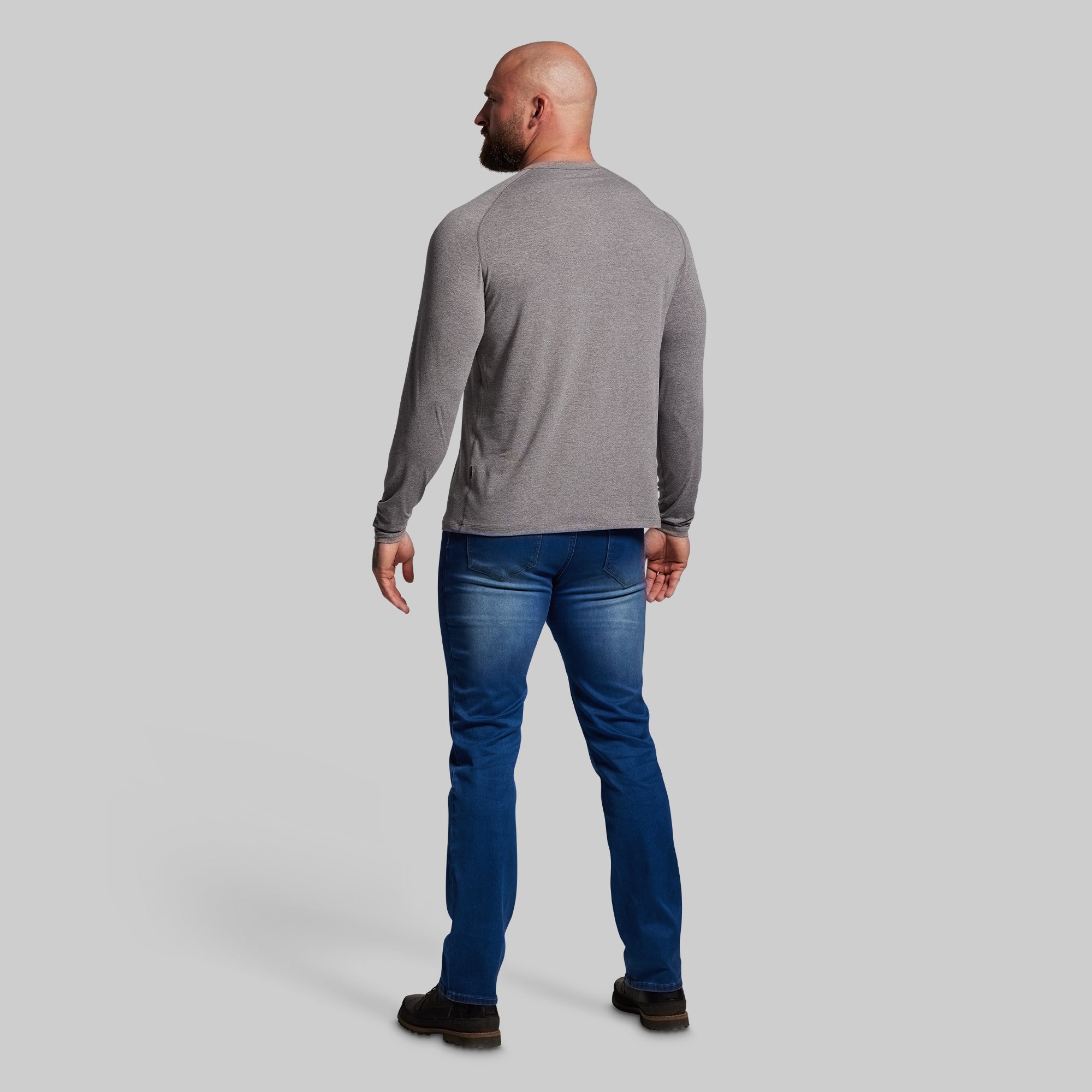 BP Premium Basic Henley (Heather Grey) - Image 6