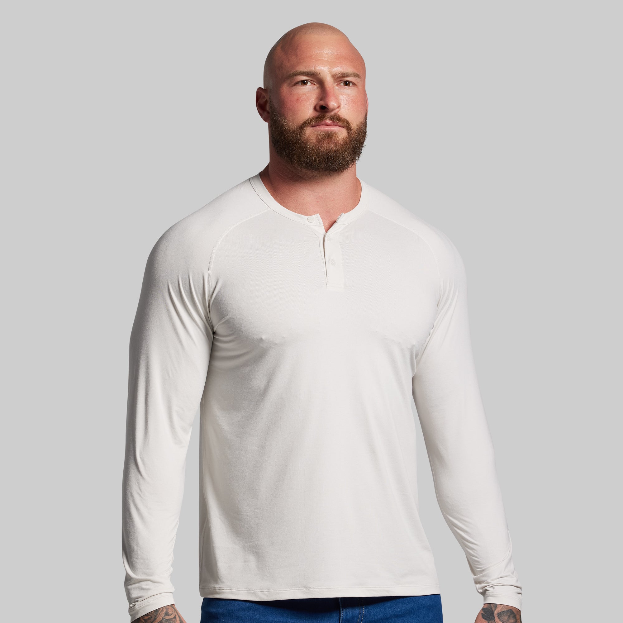 BP Premium Basic Henley (Sand)