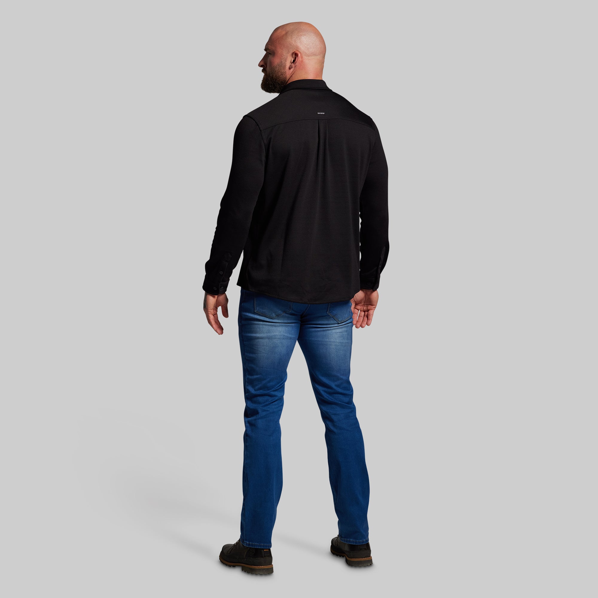 Woodsman Stretchy Flannel (Black) - Image 9