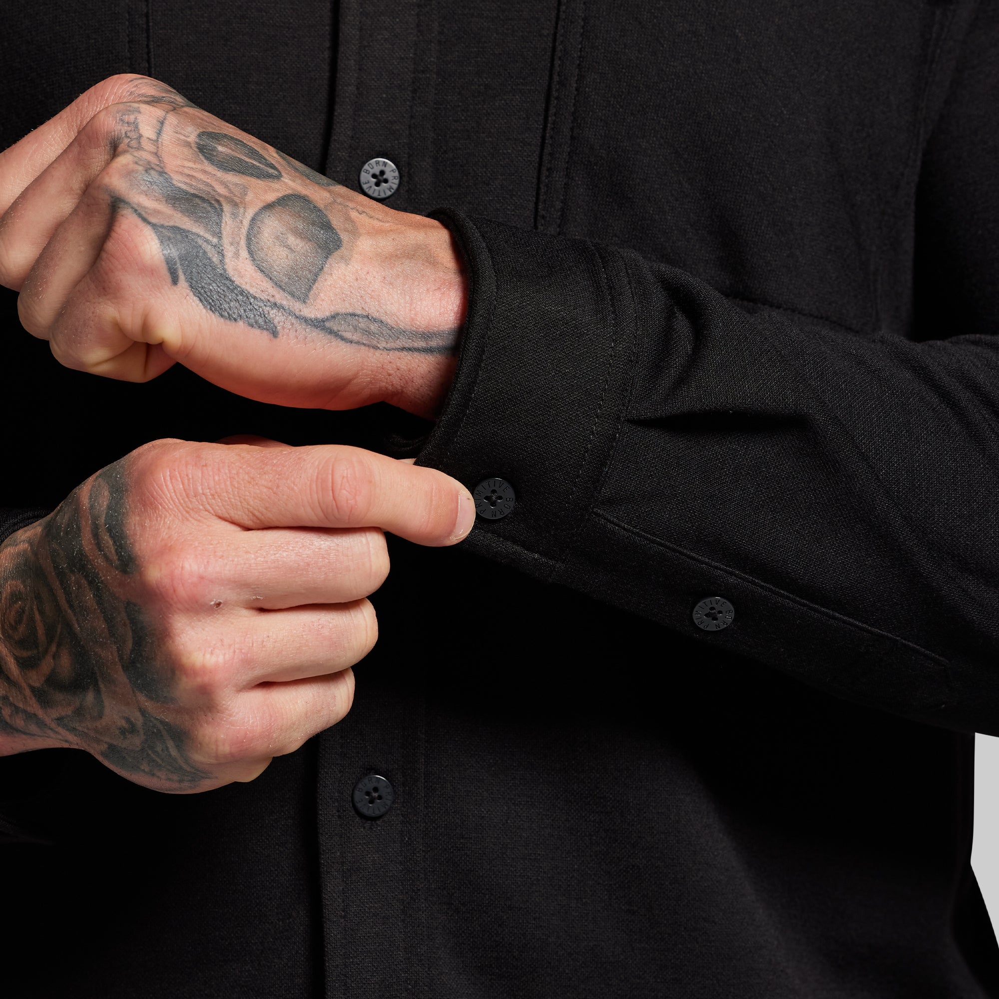 Woodsman Stretchy Flannel (Black) - Image 7