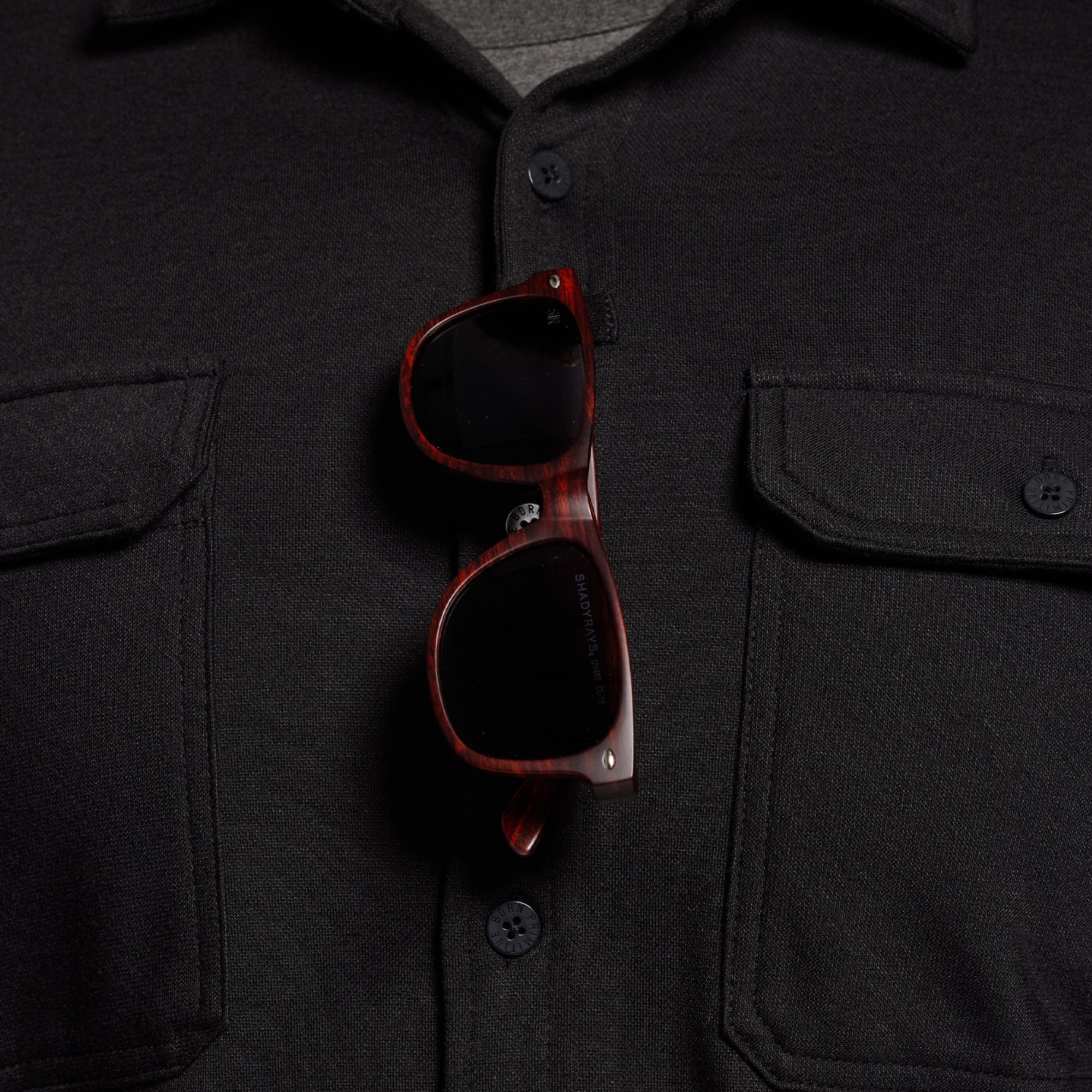 Woodsman Stretchy Flannel (Black) - Image 6