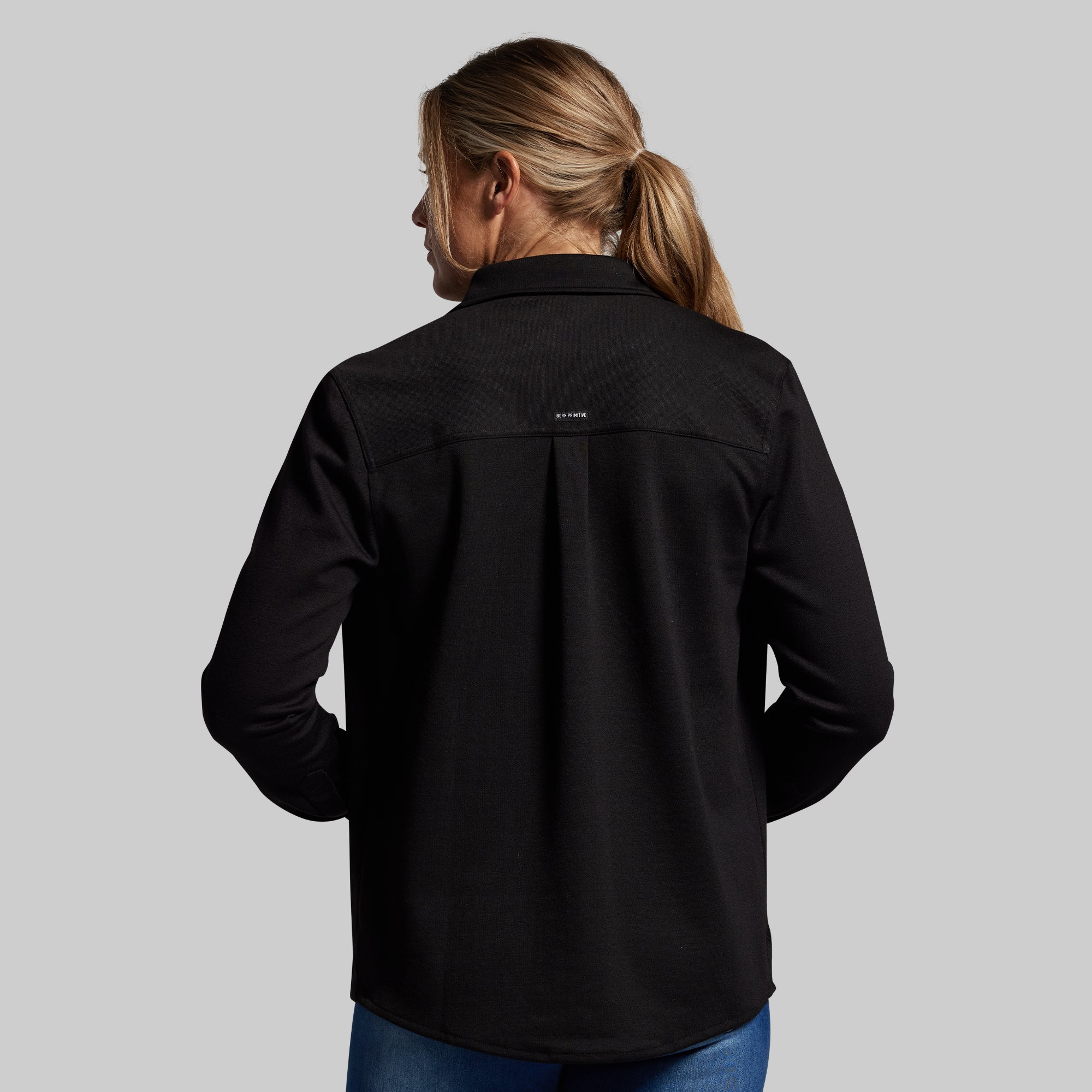 Woodsman Stretchy Flannel (Black) - Image 3