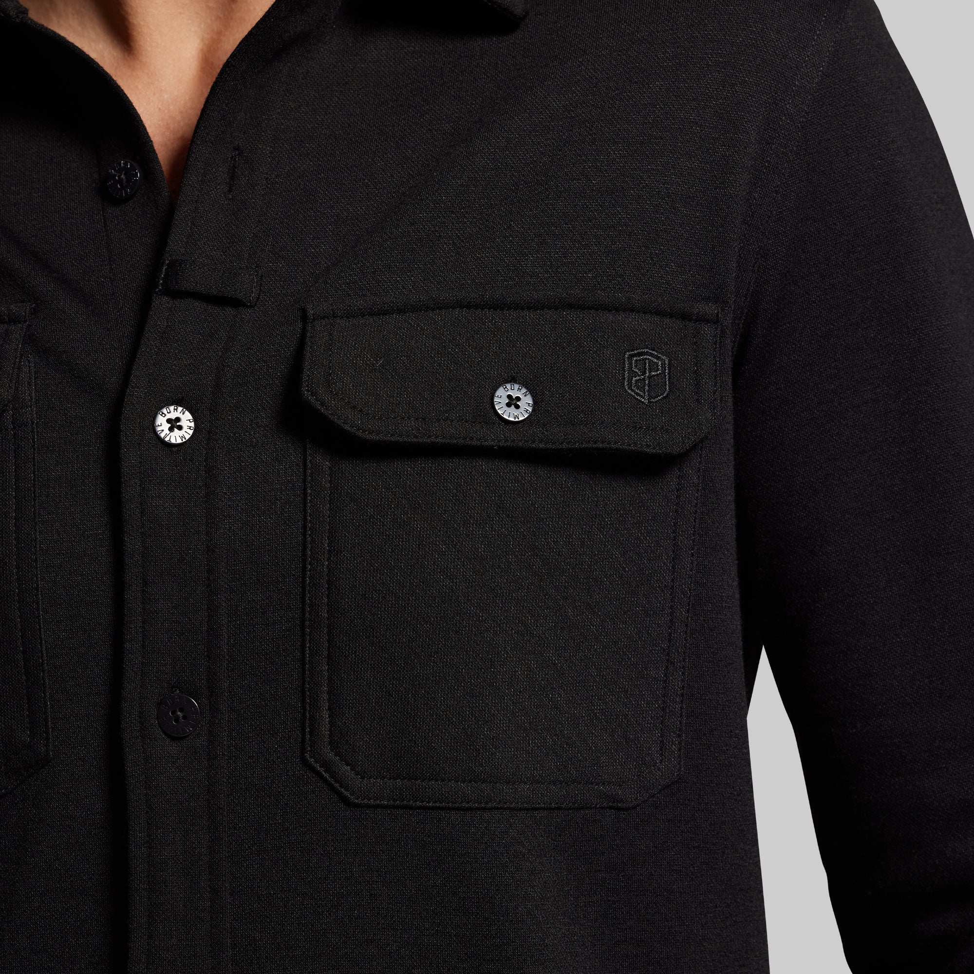 Woodsman Stretchy Flannel (Black) - Image 5