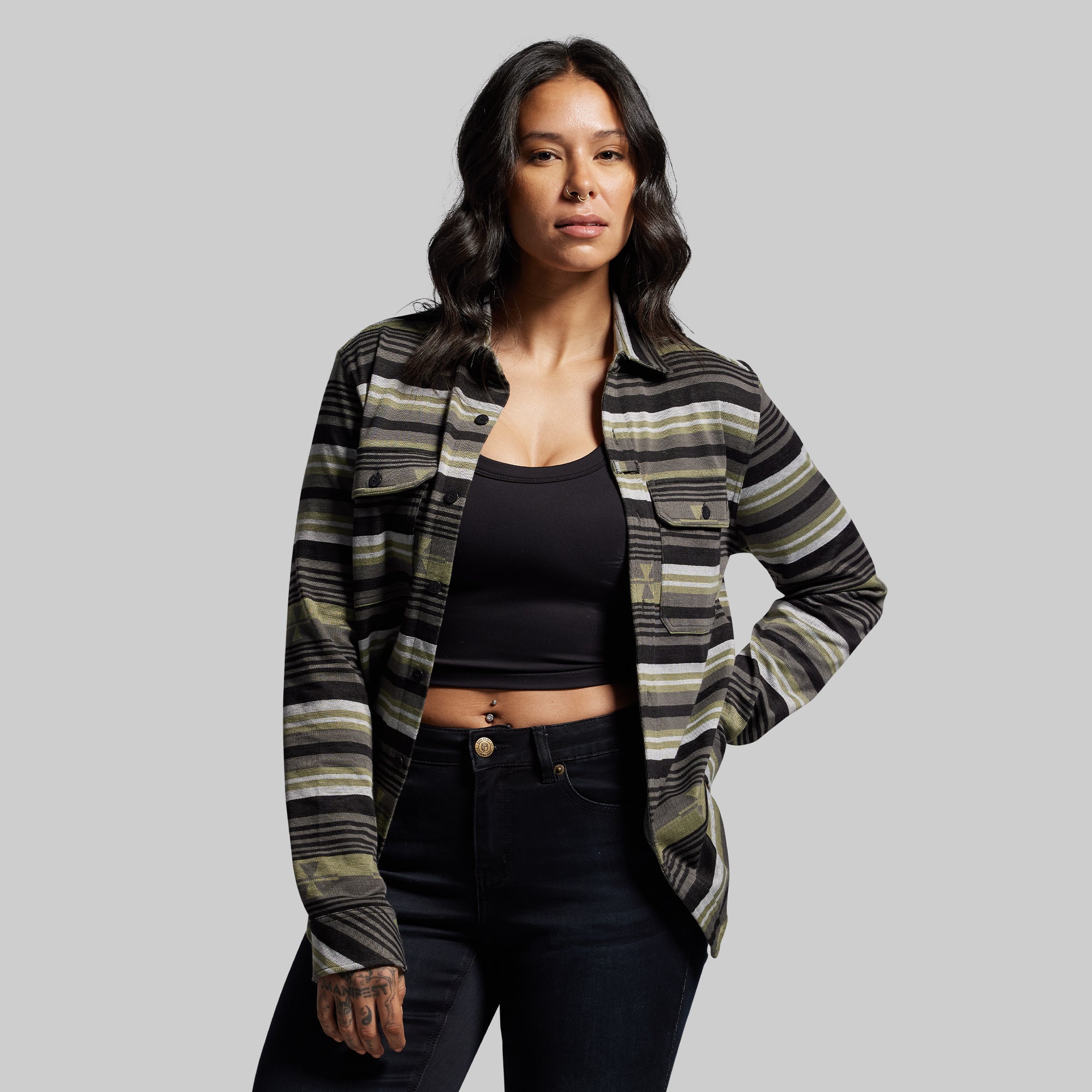 Woodsman Stretchy Flannel (Pasture) - Image 3