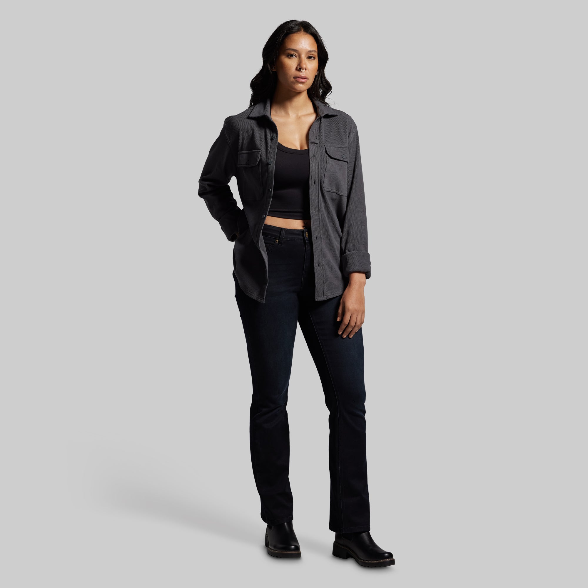 Woodsman Stretchy Corduroy (Gunmetal) - Image 10