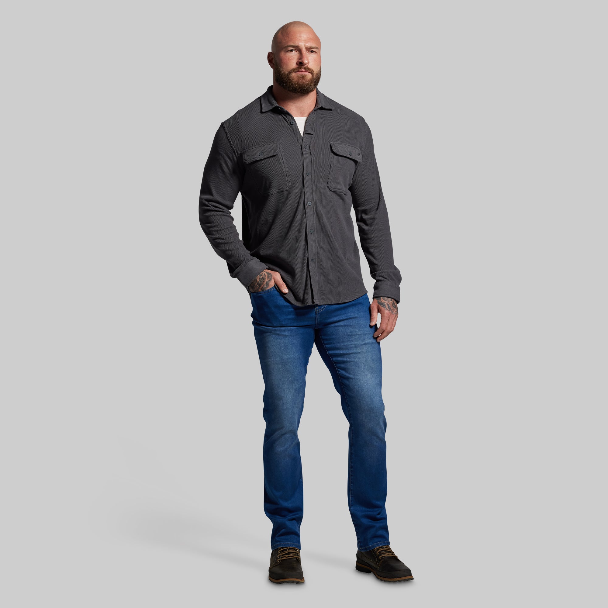 Woodsman Stretchy Corduroy (Gunmetal) - Image 8