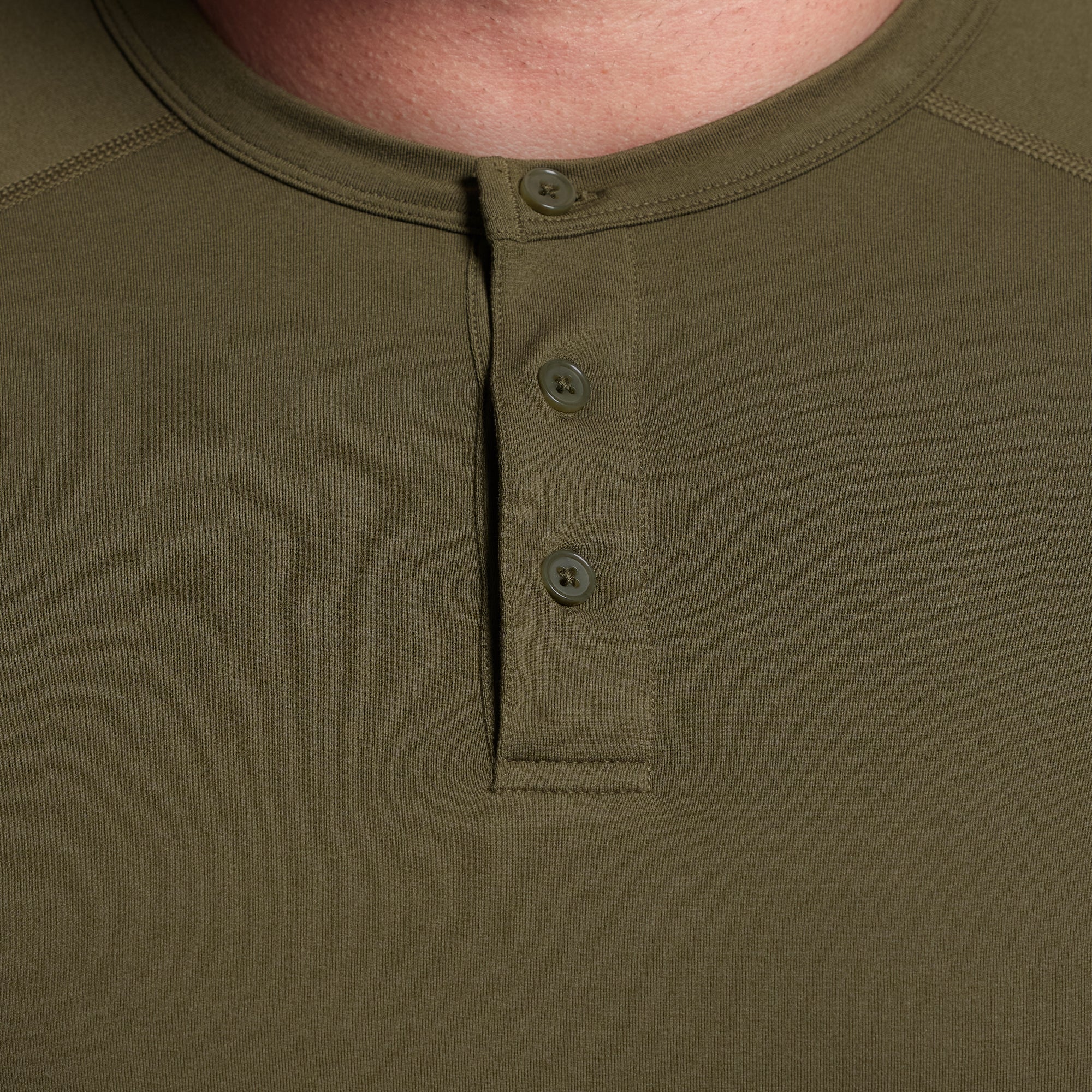 BP Premium Basic Henley (OD Green) - Image 3