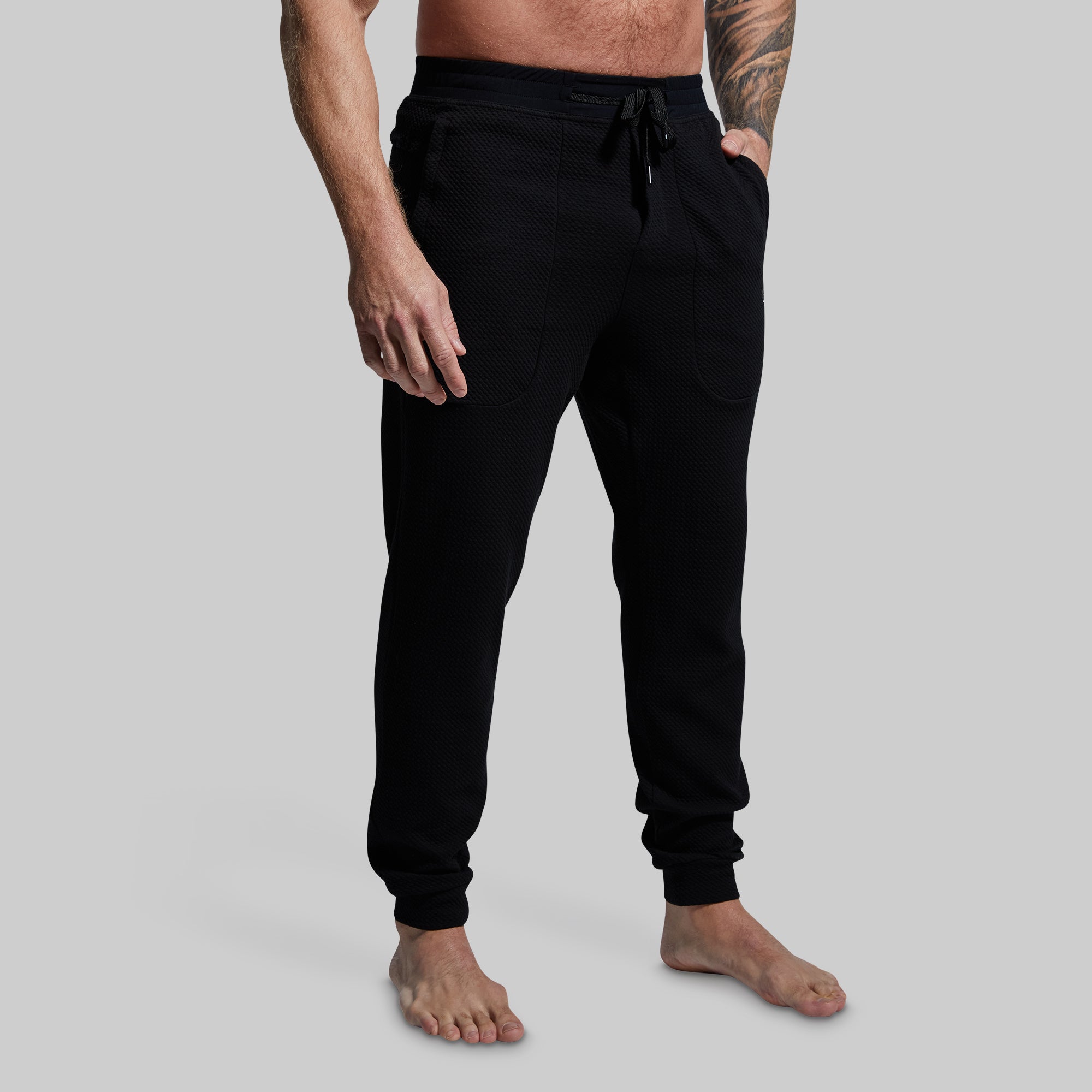 Men's Cloud Jogger Set (Black) - Image 5