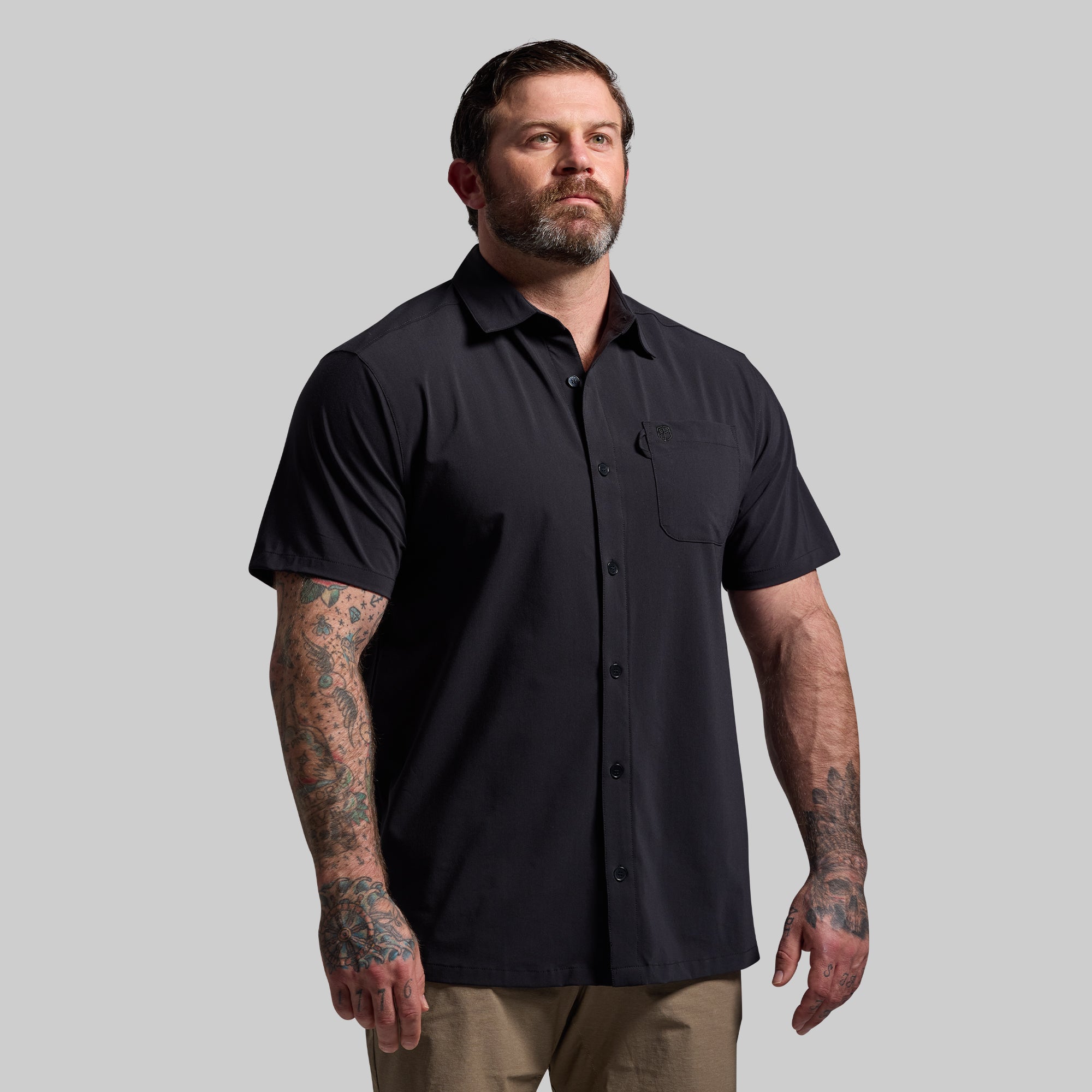 Voyager Button Up 2.0 (Black)