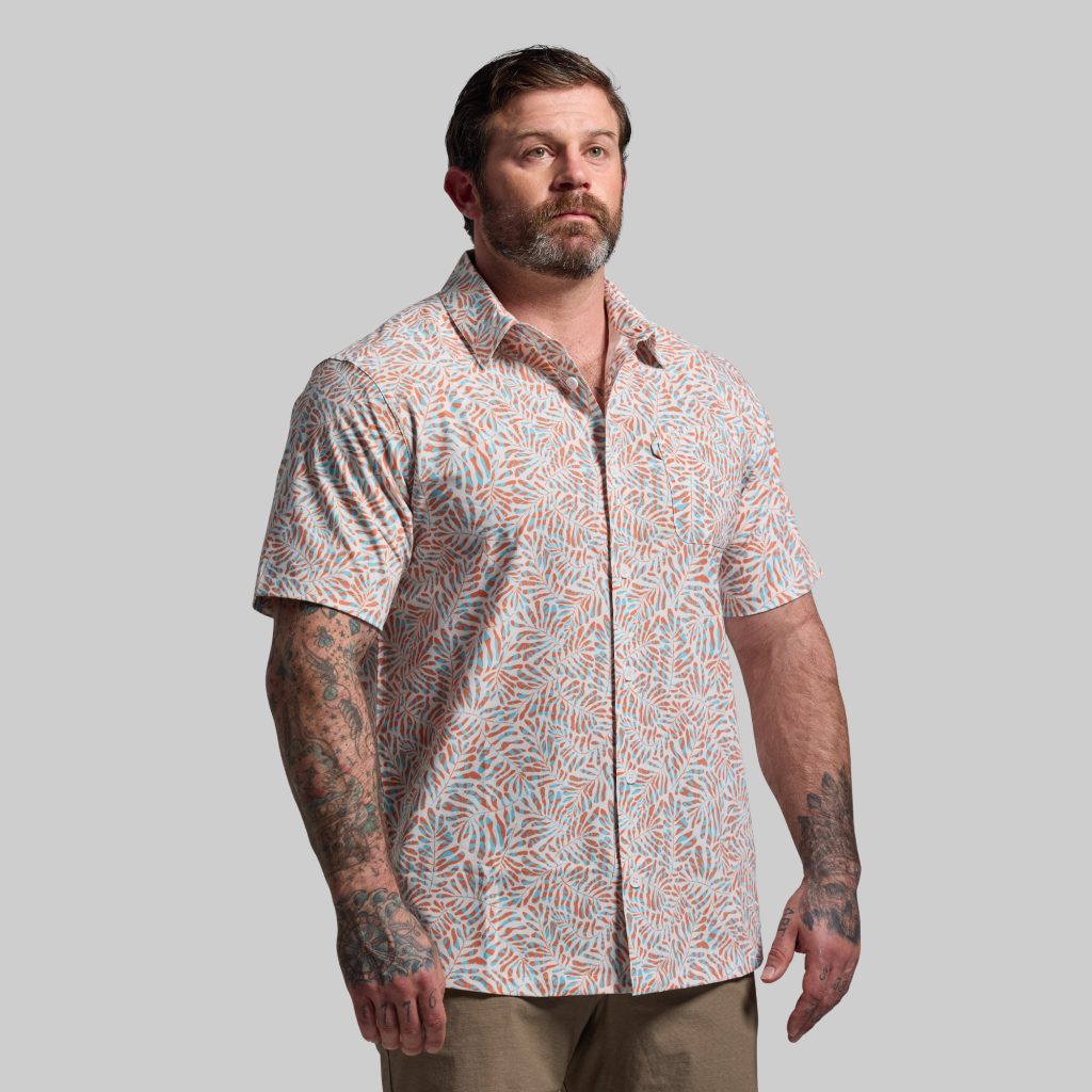 Voyager Button Up 2.0 (Vintage Palm)