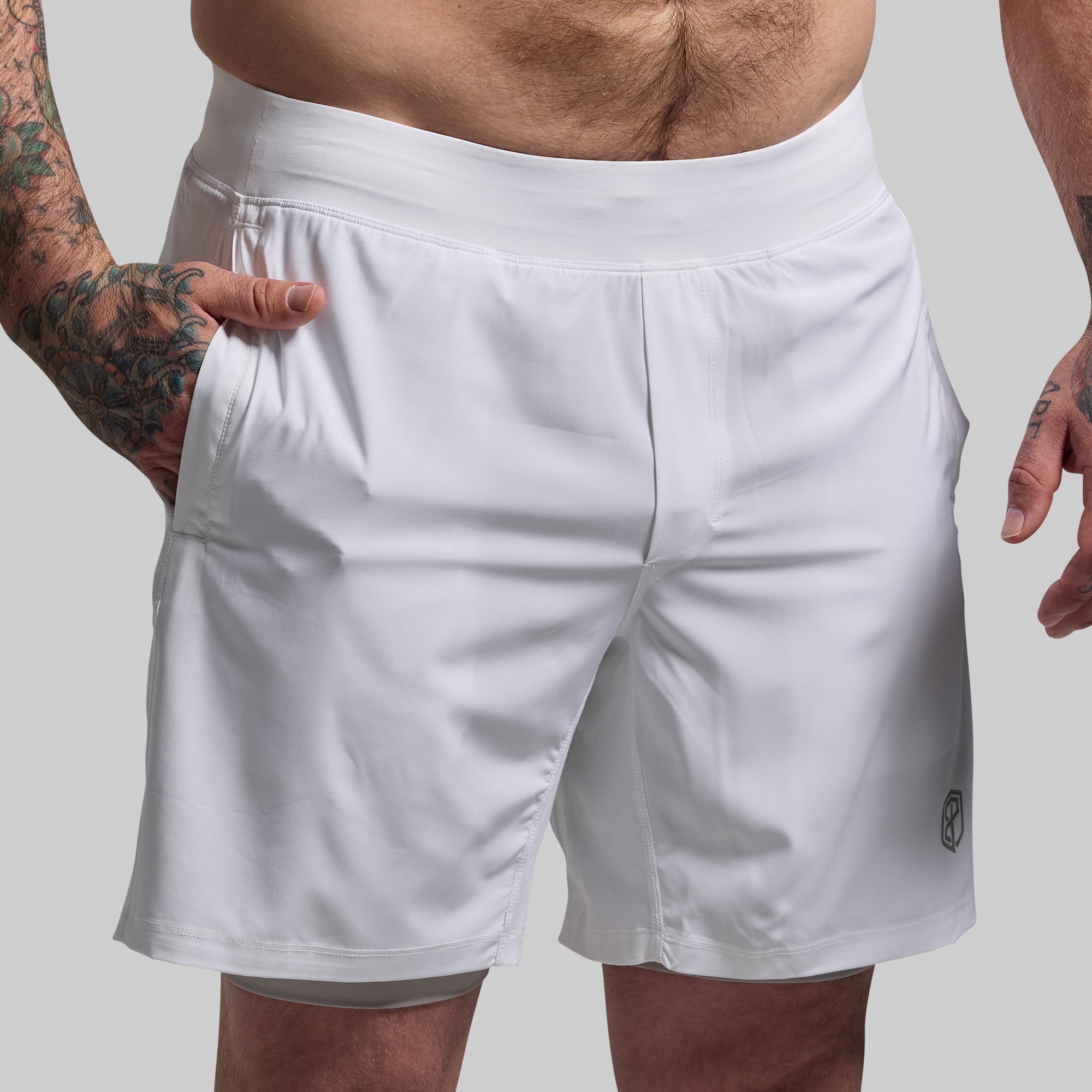 Versatile Short w/ Compression 7 (White) - Image 4