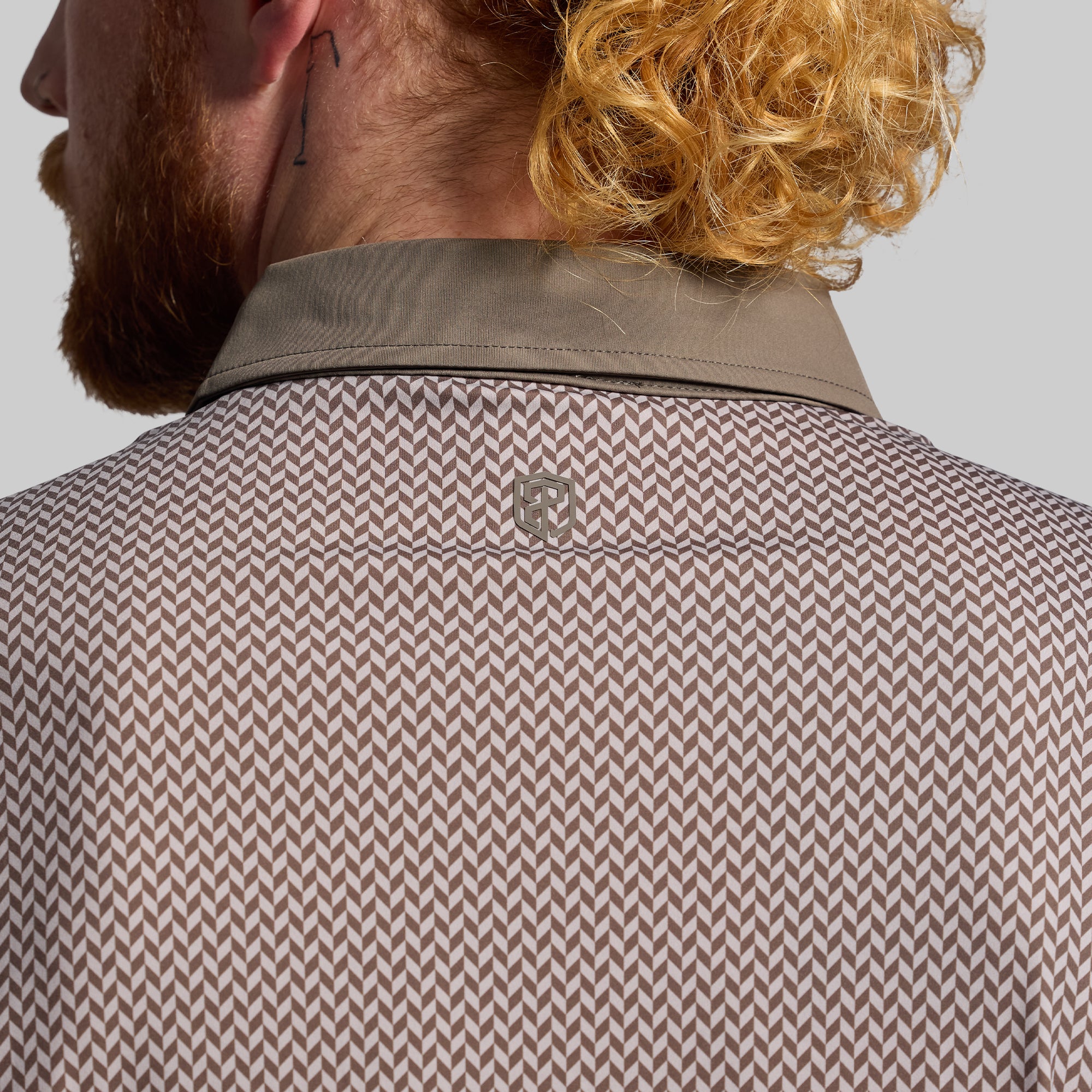 Men's Tek Polo (Gunmetal Check) - Image 3