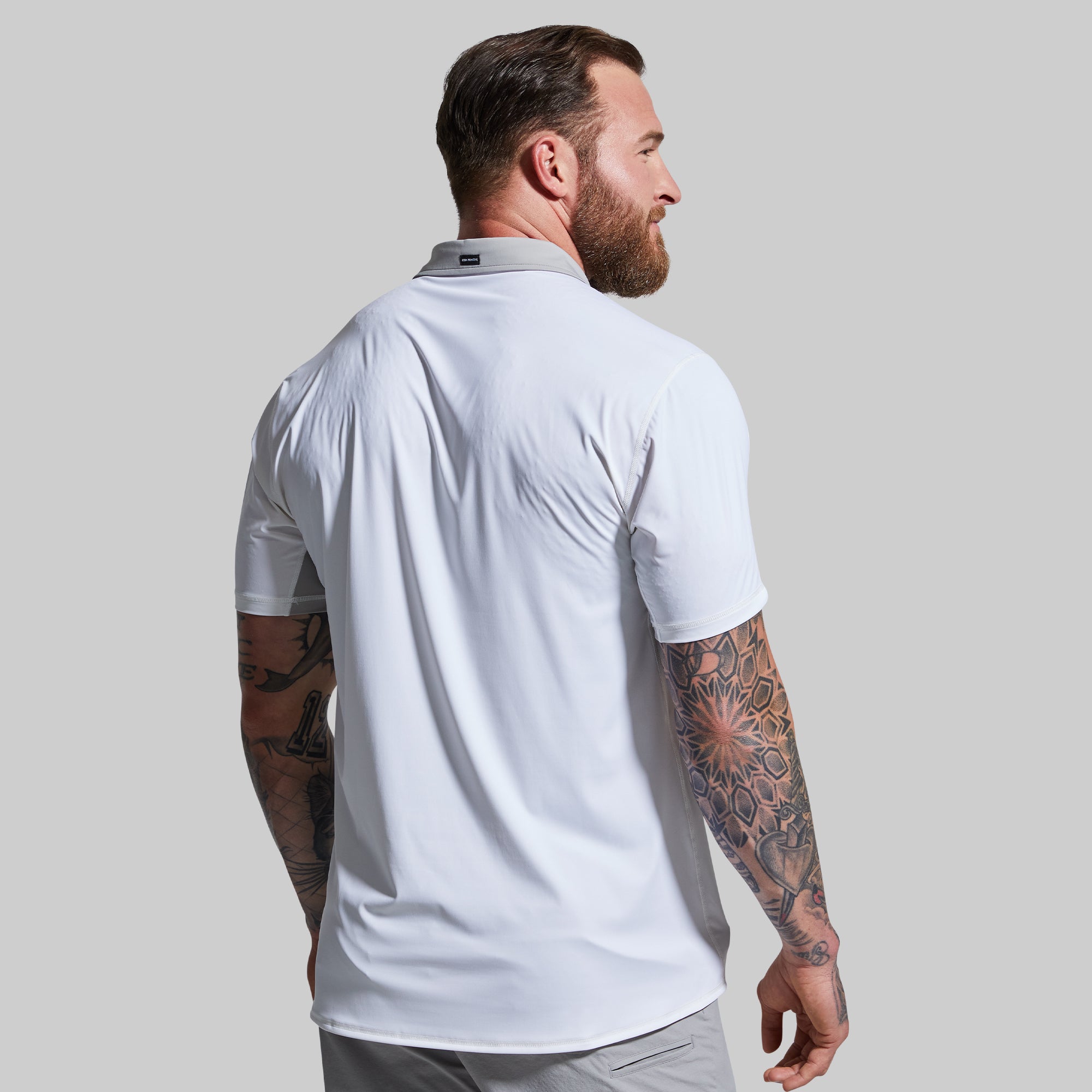 Men's Tek Polo (White) - Image 2