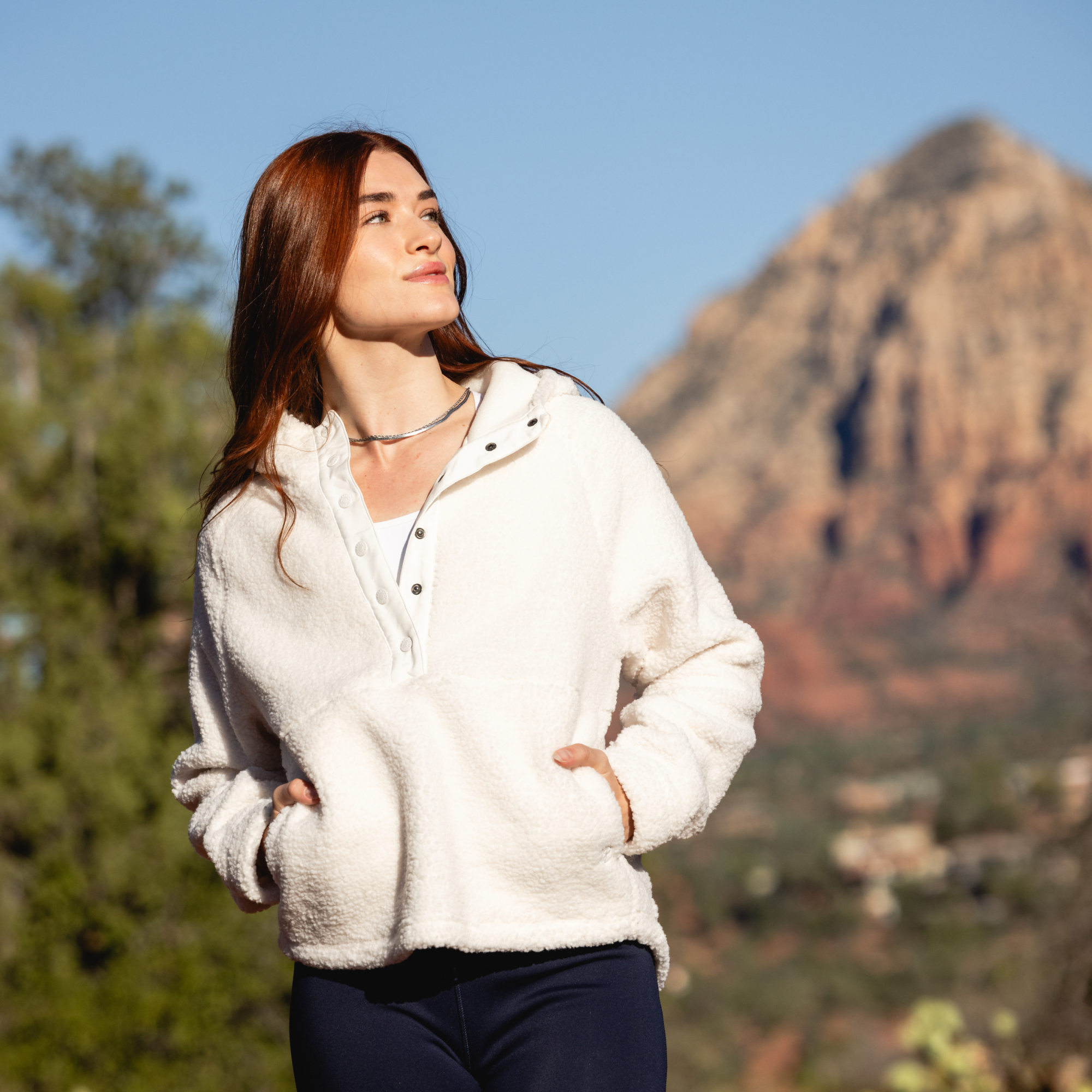 Day Hike Fleece Pullover (Ivory) - Image 2