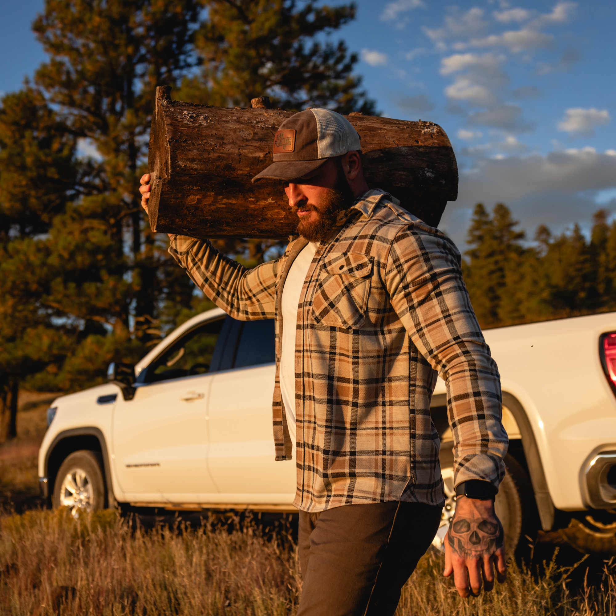 Woodsman Stretchy Flannel (Brushwood) - Image 2