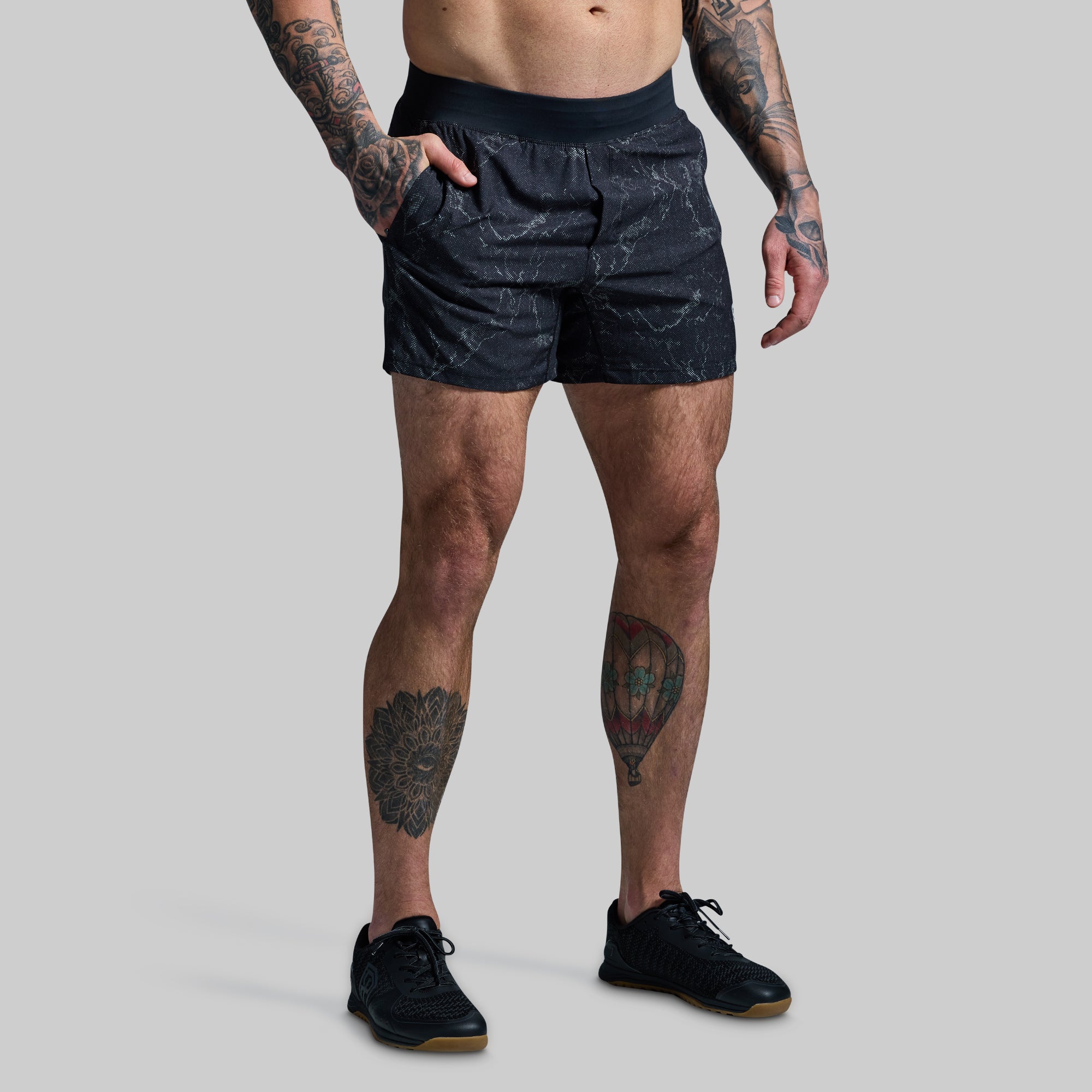 Versatile Short w/ Compression 5 (Black Marble) - Image 2