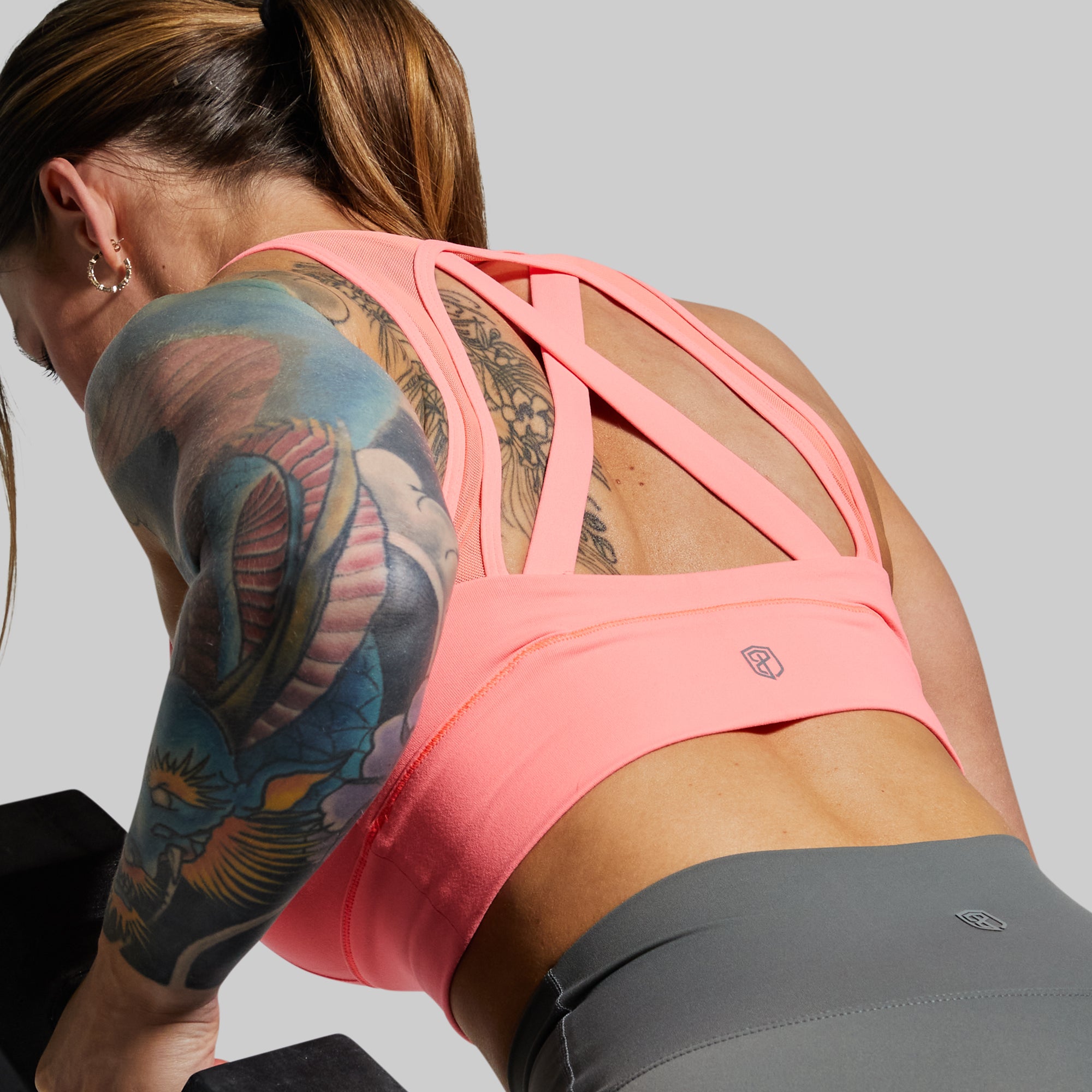 X-Factor Sports Bra (Coral) - Image 3